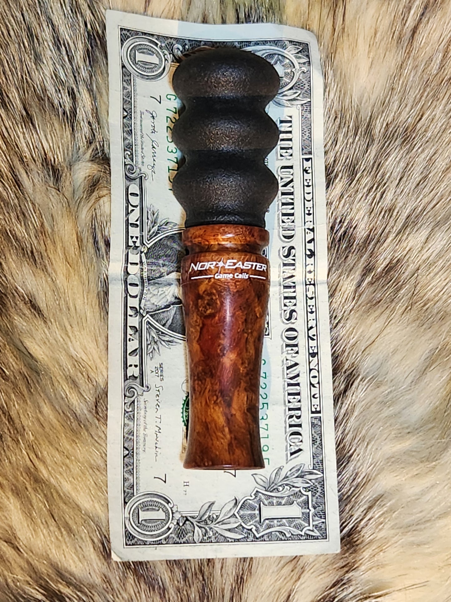 Amboyna burl wood squirrel call