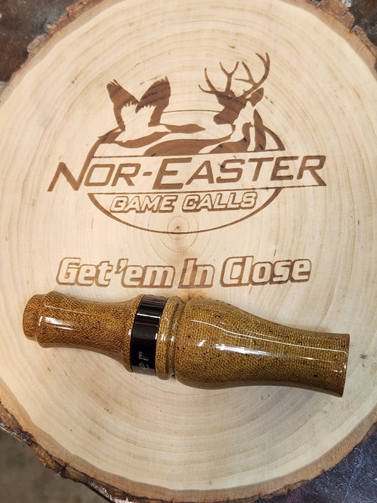 Vintage linen Westinghouse micarta double reed duck call