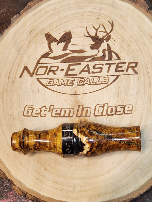 Chittum burl in resin double Reed Duck Call