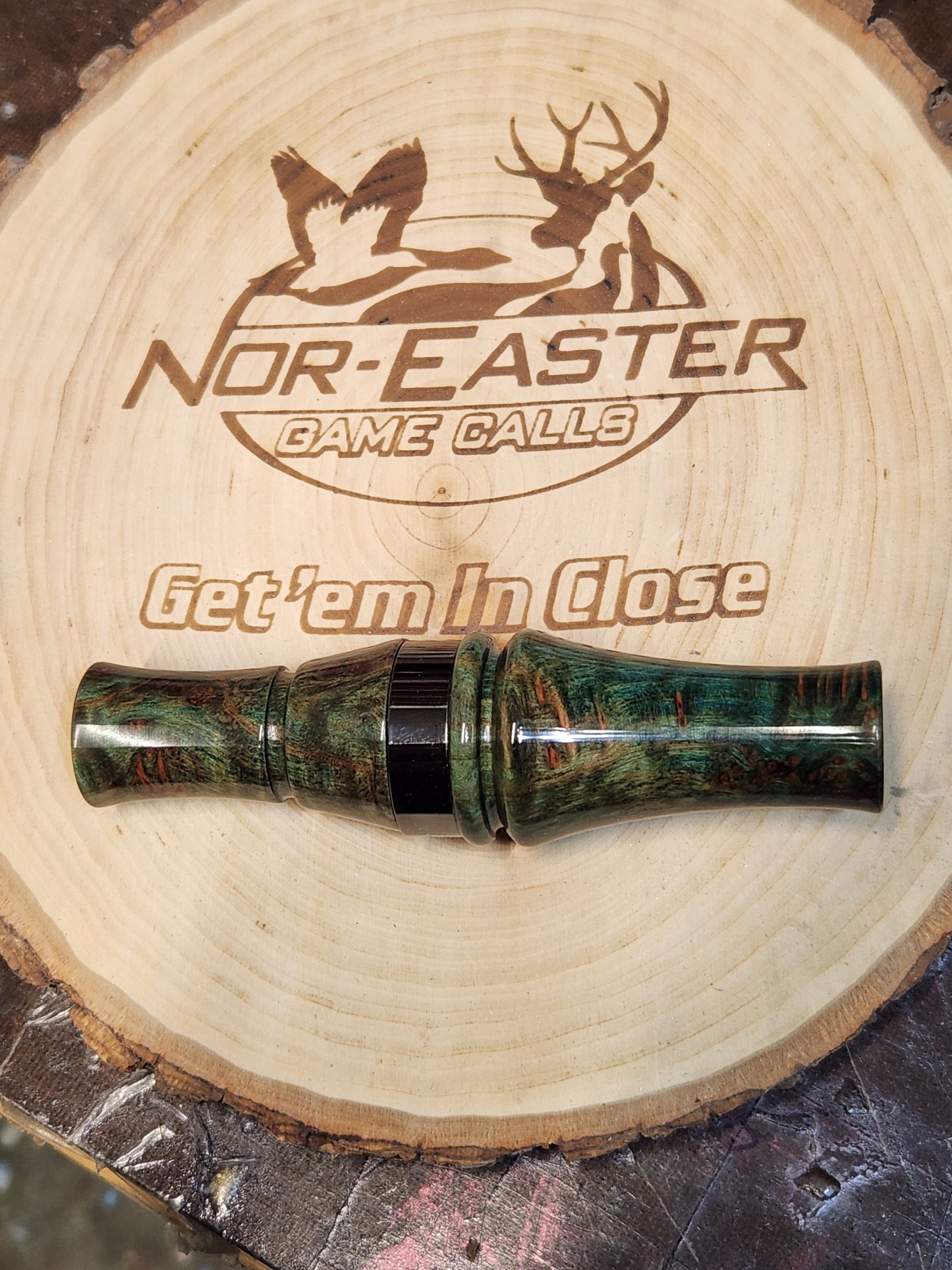 Redwood lace burl short reed goose call