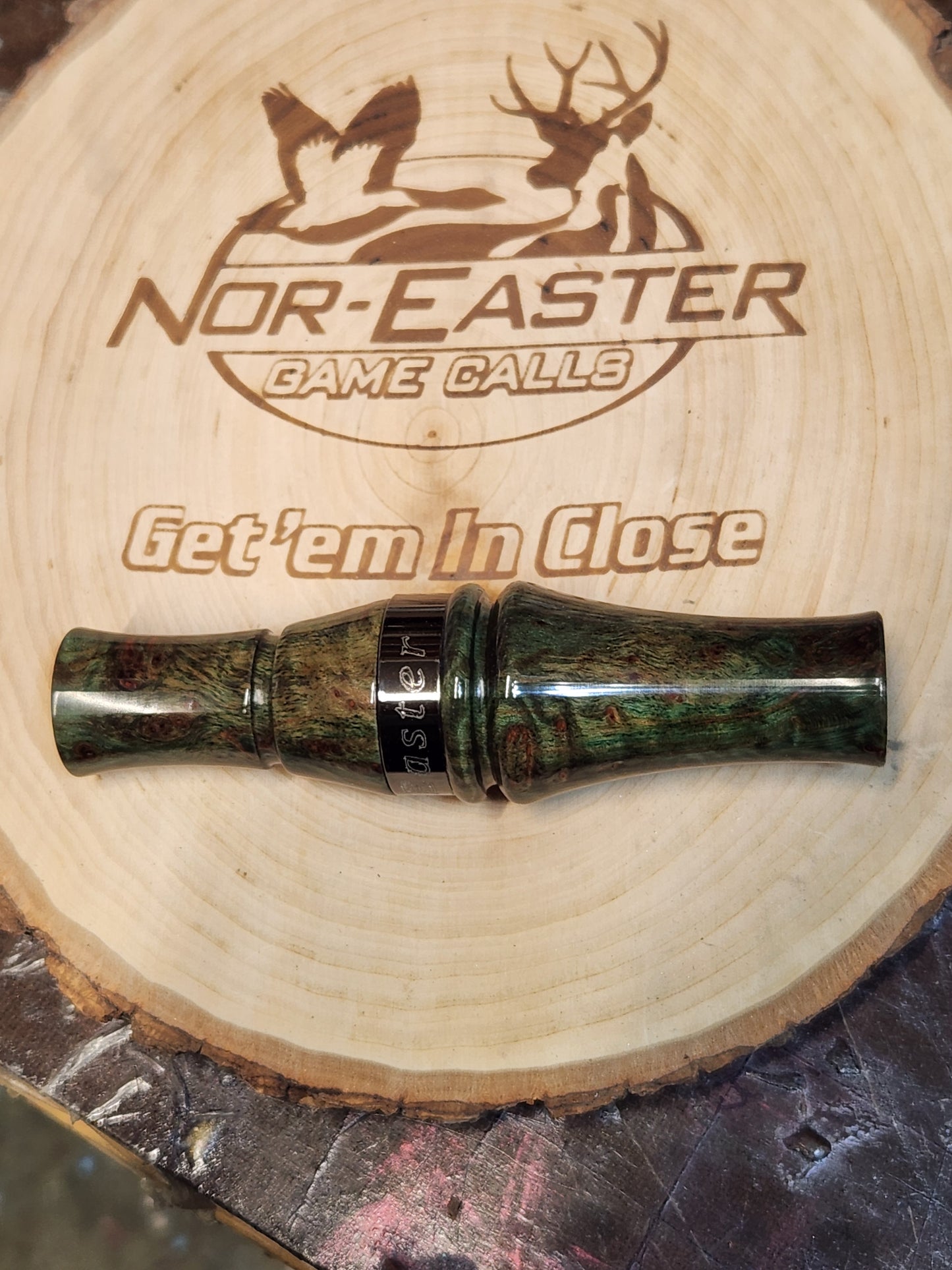 Redwood lace burl short reed goose call