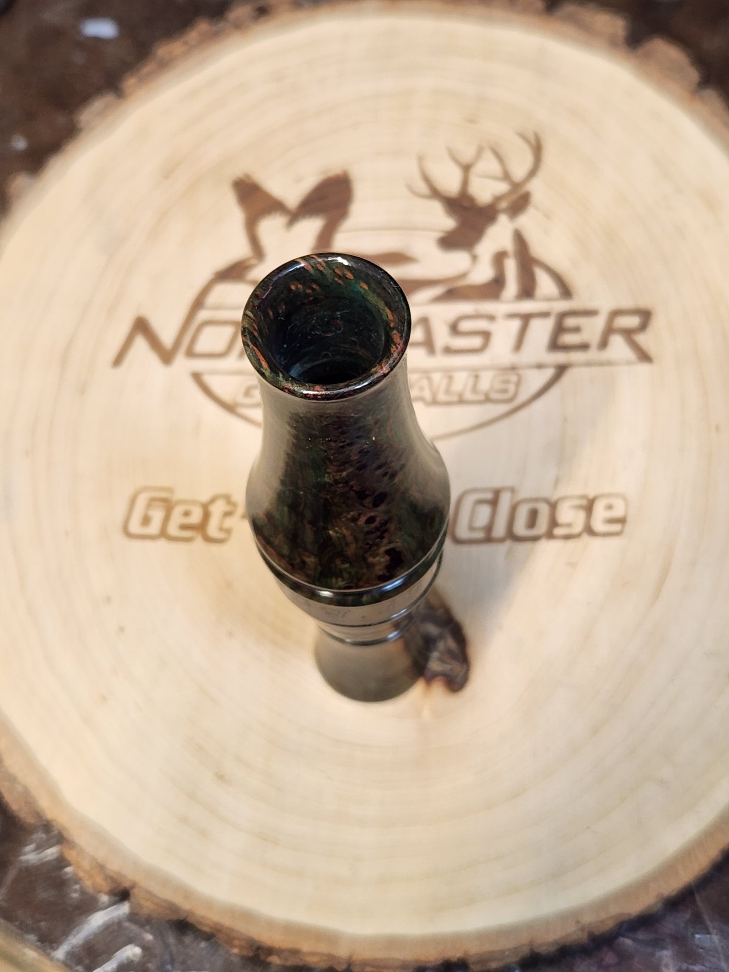 Redwood lace burl short reed goose call