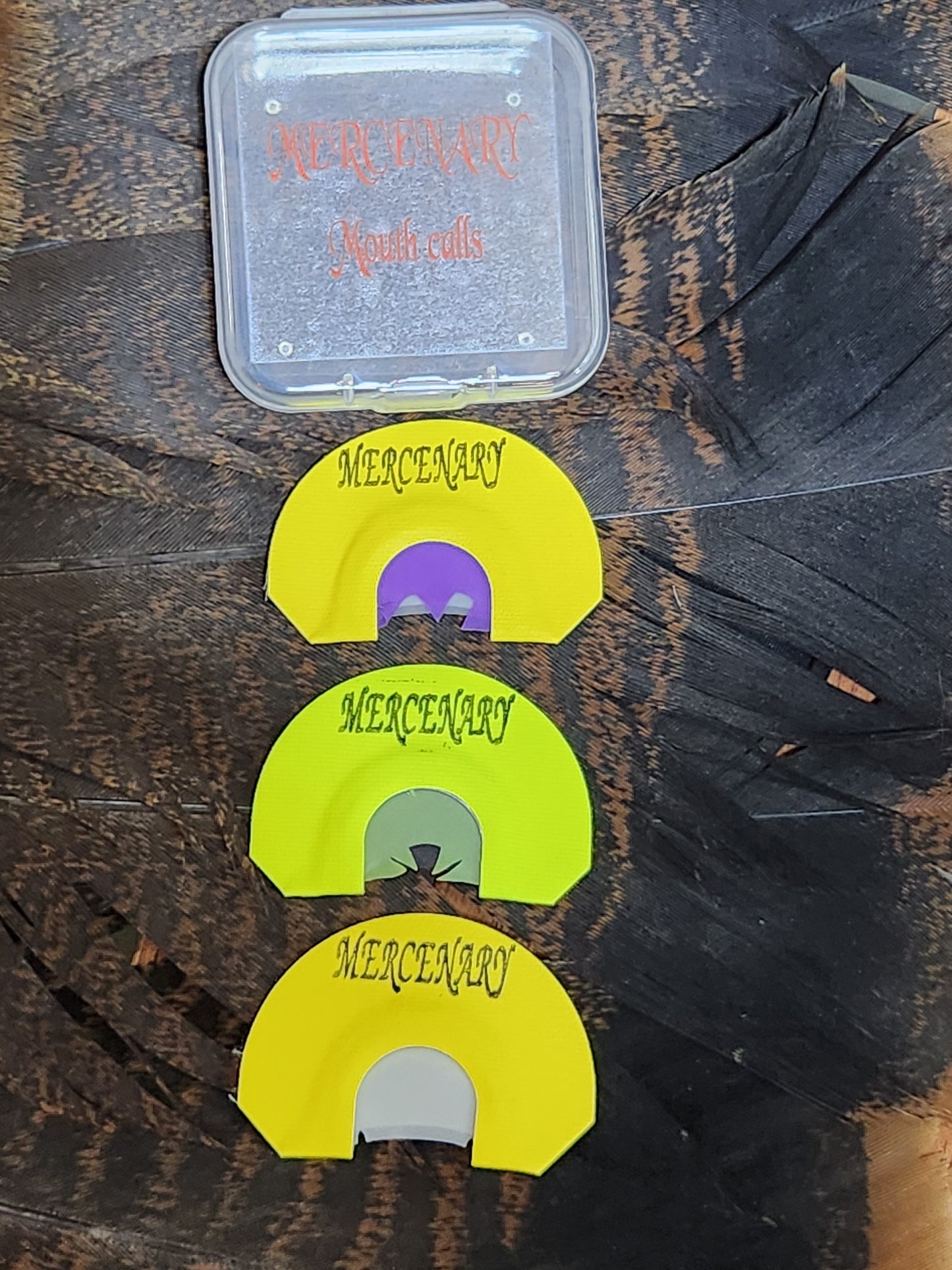 Three pack of Mercenary turkey mouth calls