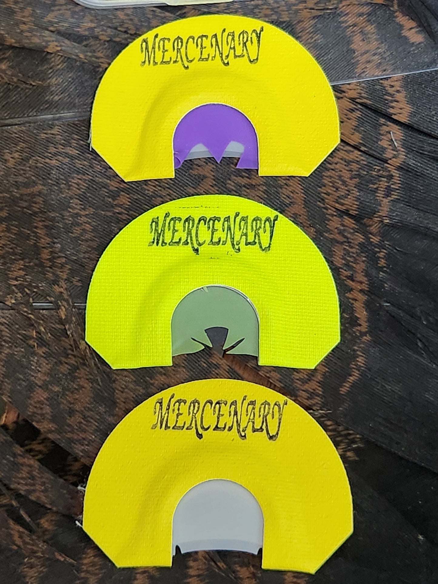 Three pack of Mercenary turkey mouth calls