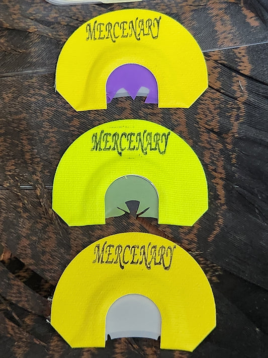 Three pack of Mercenary turkey mouth calls