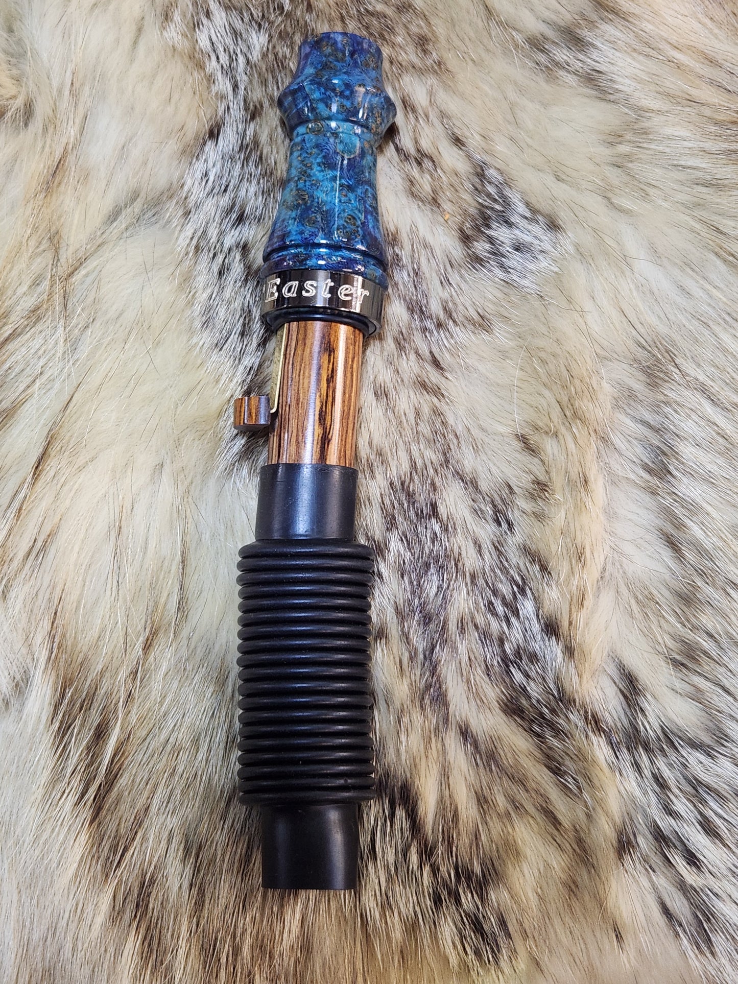 Black ash burl wood adjustable deer grunt call