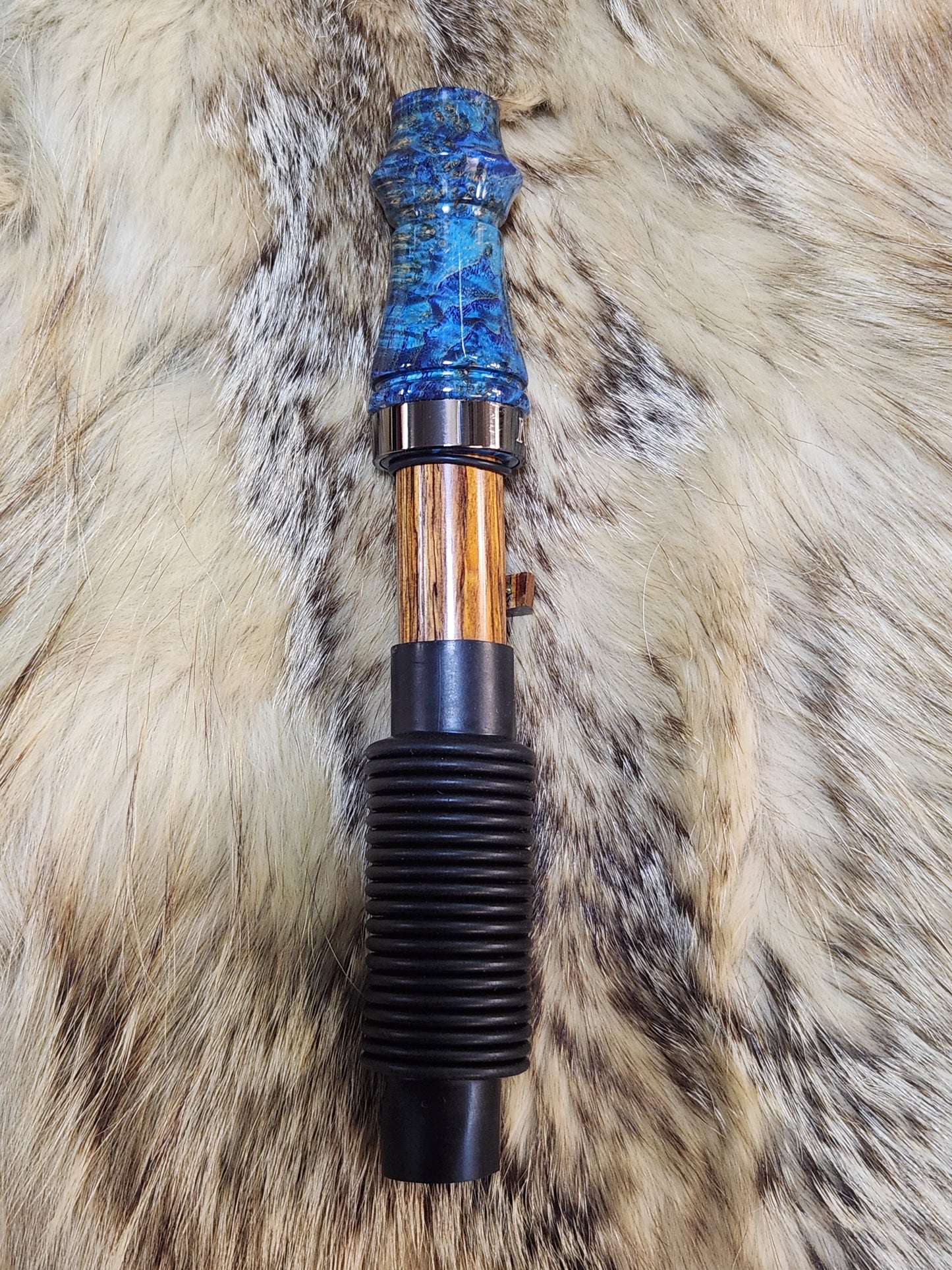 Black ash burl wood adjustable deer grunt call