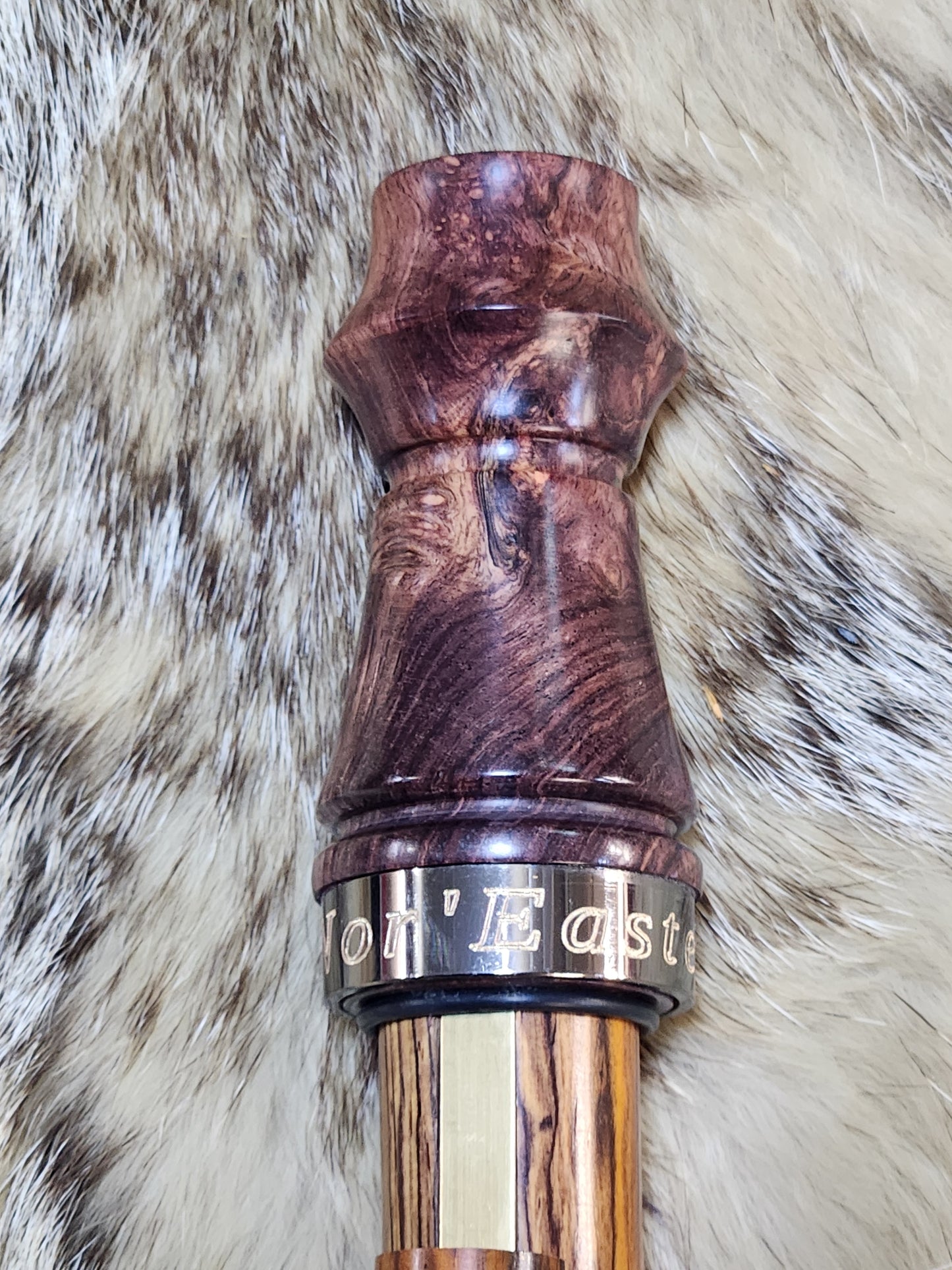 Honduran rose wood burl adjustable deer grunt call
