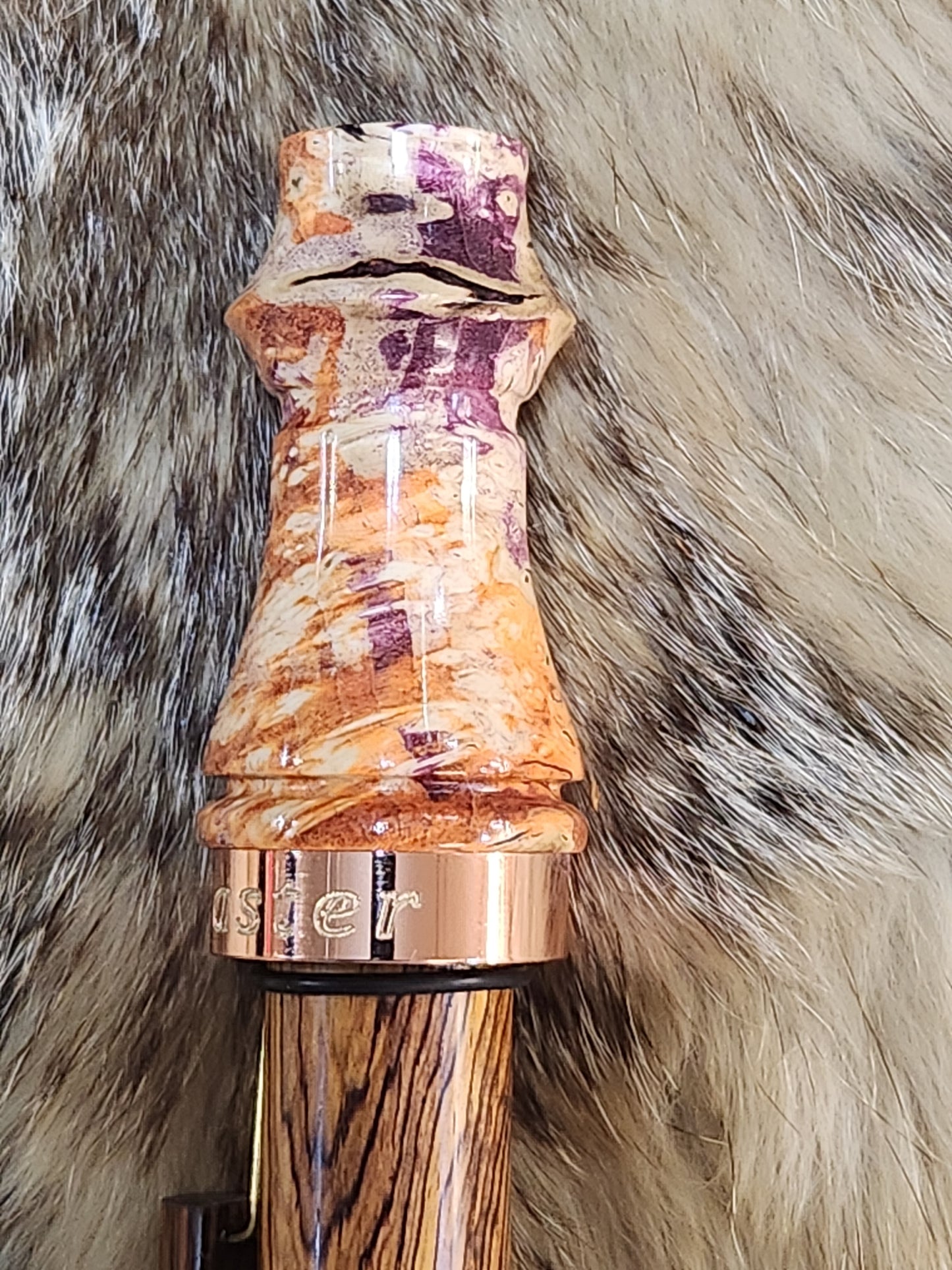 Boxelder burl wood adjustable deer grunt call