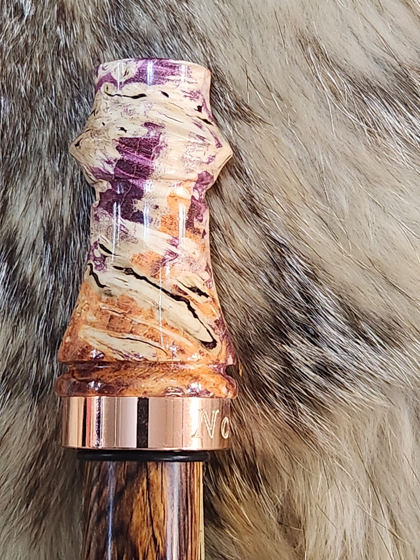 Boxelder burl wood adjustable deer grunt call