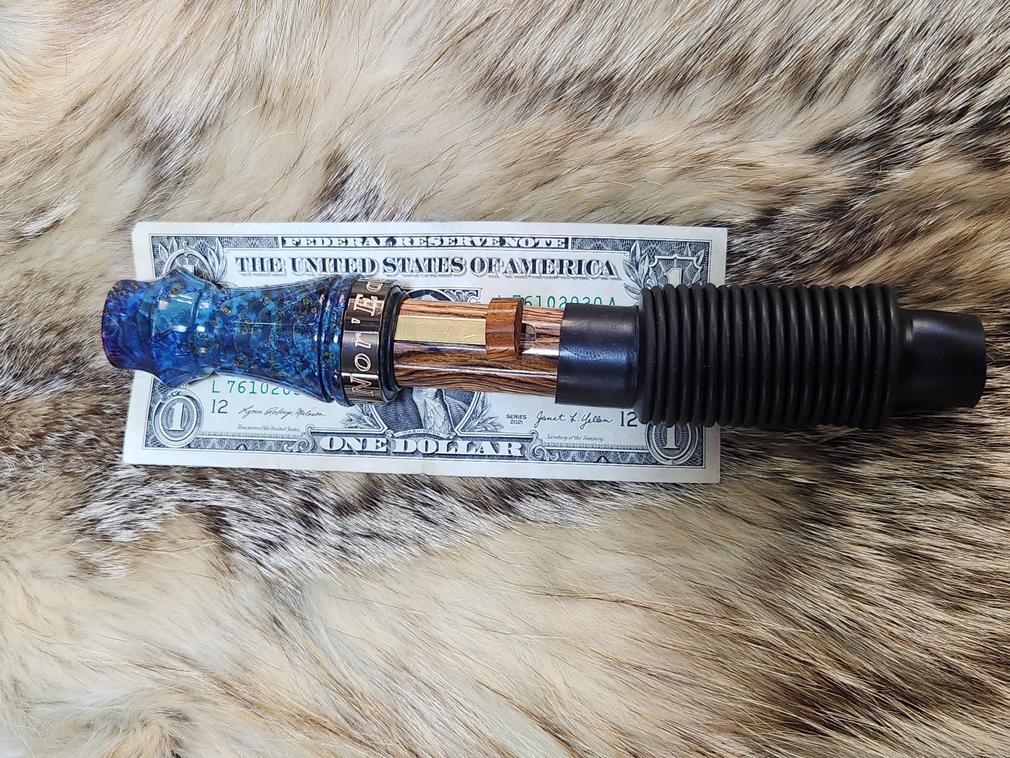 Black ash burl wood adjustable deer grunt call