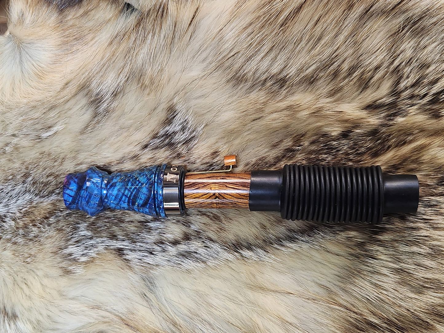 Black ash burl wood adjustable deer grunt call