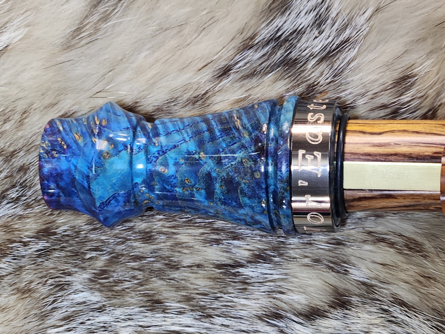 Black ash burl wood adjustable deer grunt call