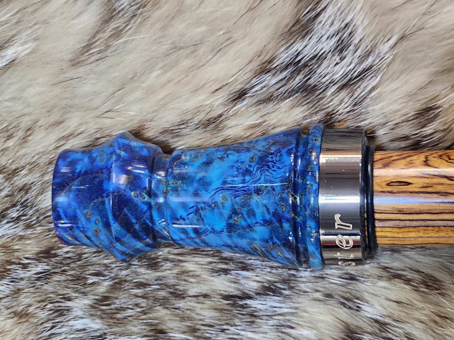 Black ash burl wood adjustable deer grunt call