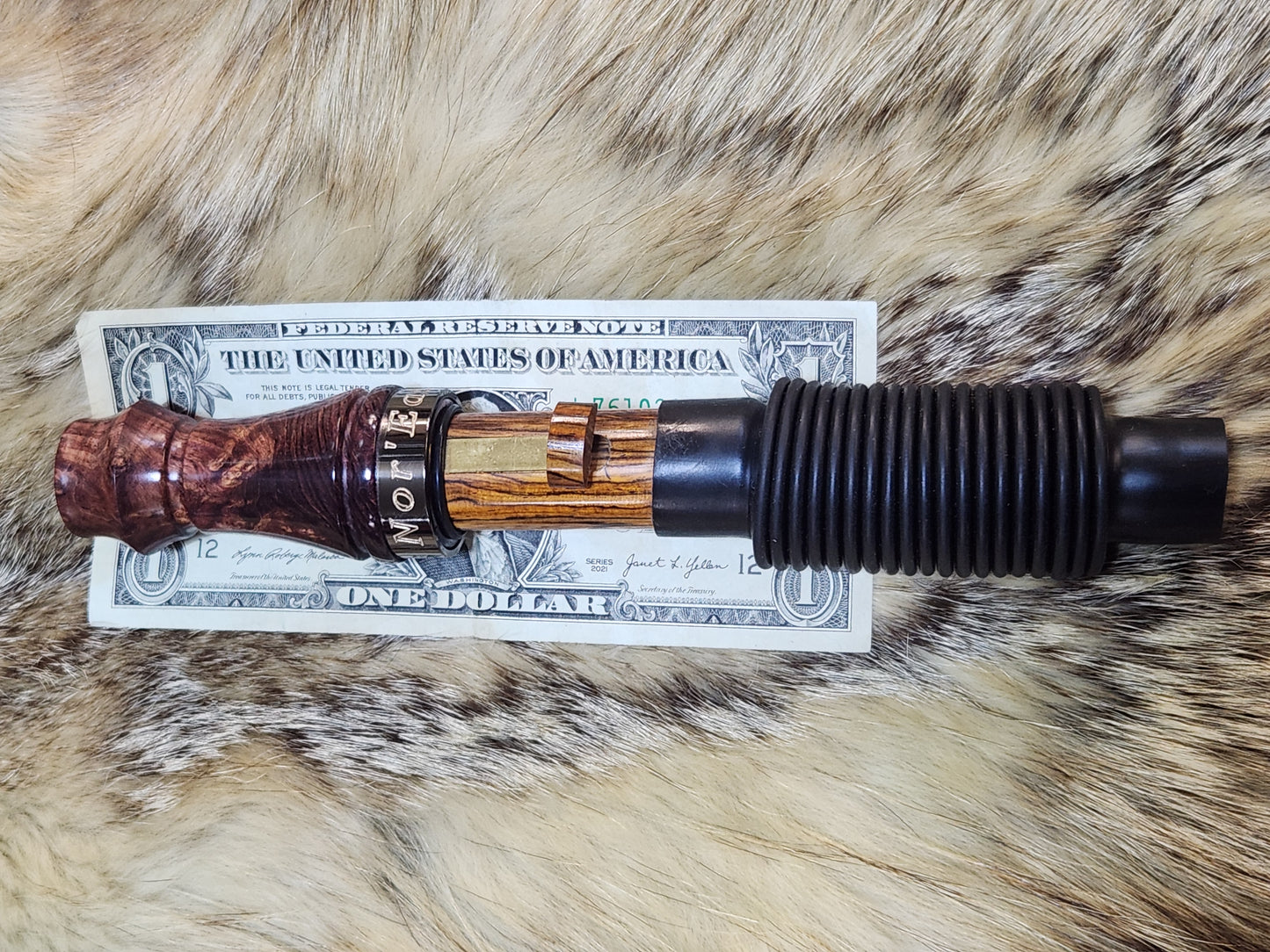 Honduran Rosewood Burl Adjustable Deer Grunt Call Evolution series