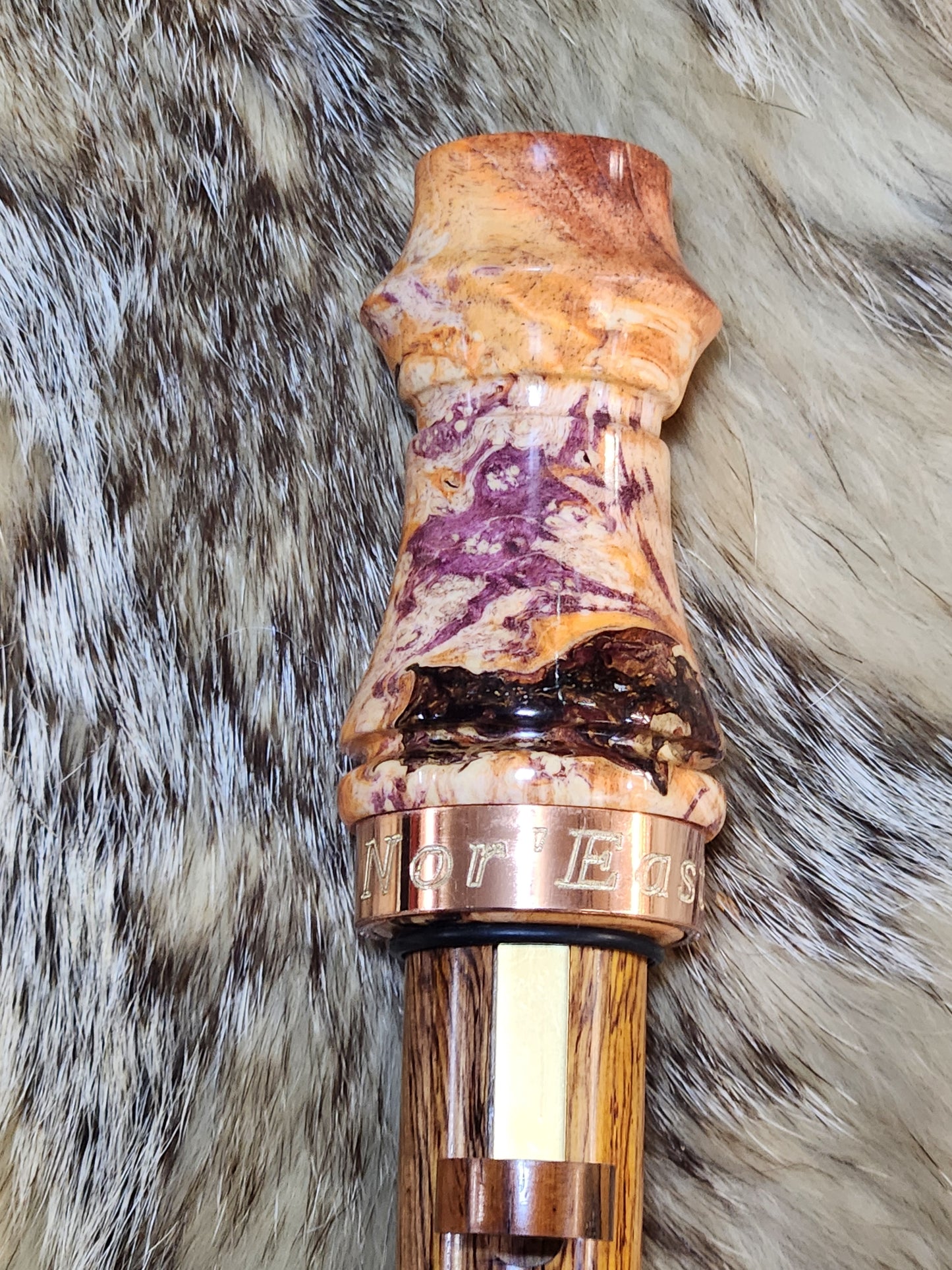 Boxelder burl wood adjustable deer grunt call