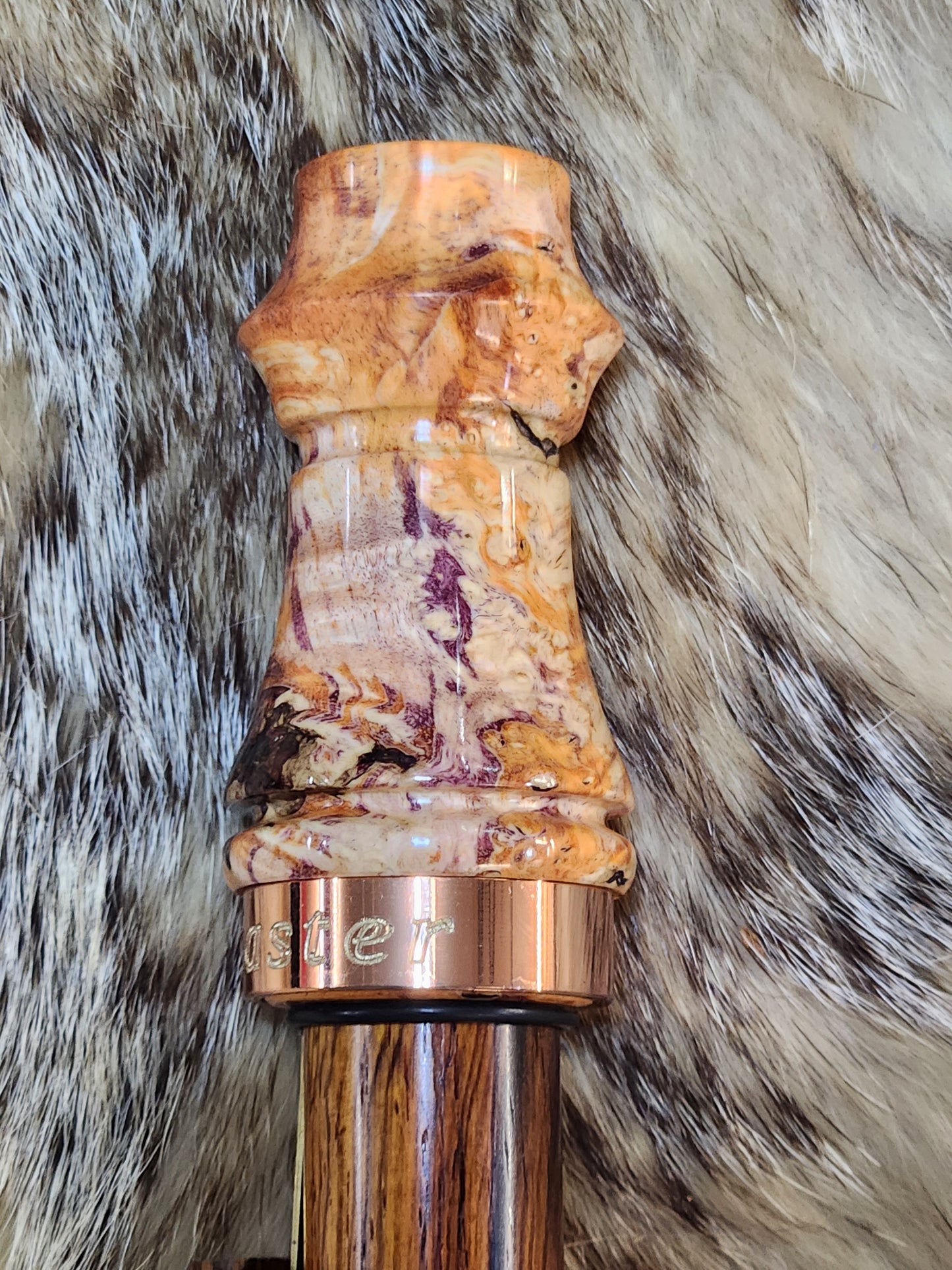 Boxelder burl wood adjustable deer grunt call