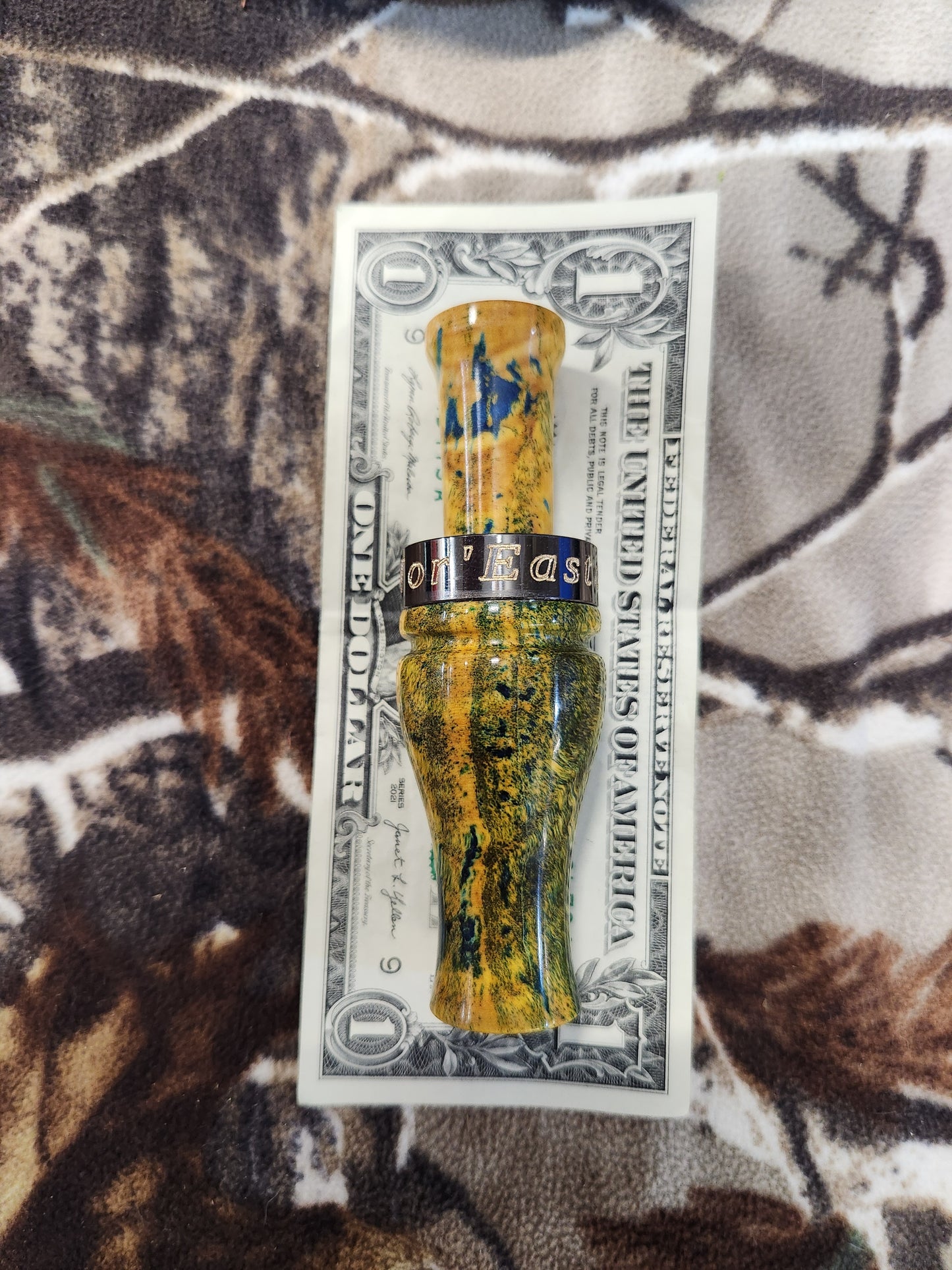 Boxelder burl wood teal and wood duck call