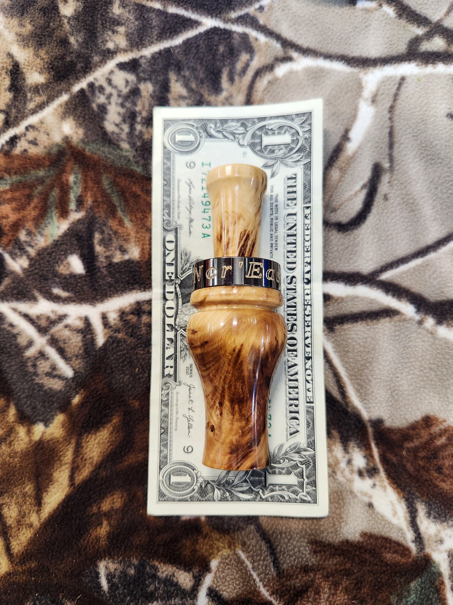Russian olive burl teal and wood duck call