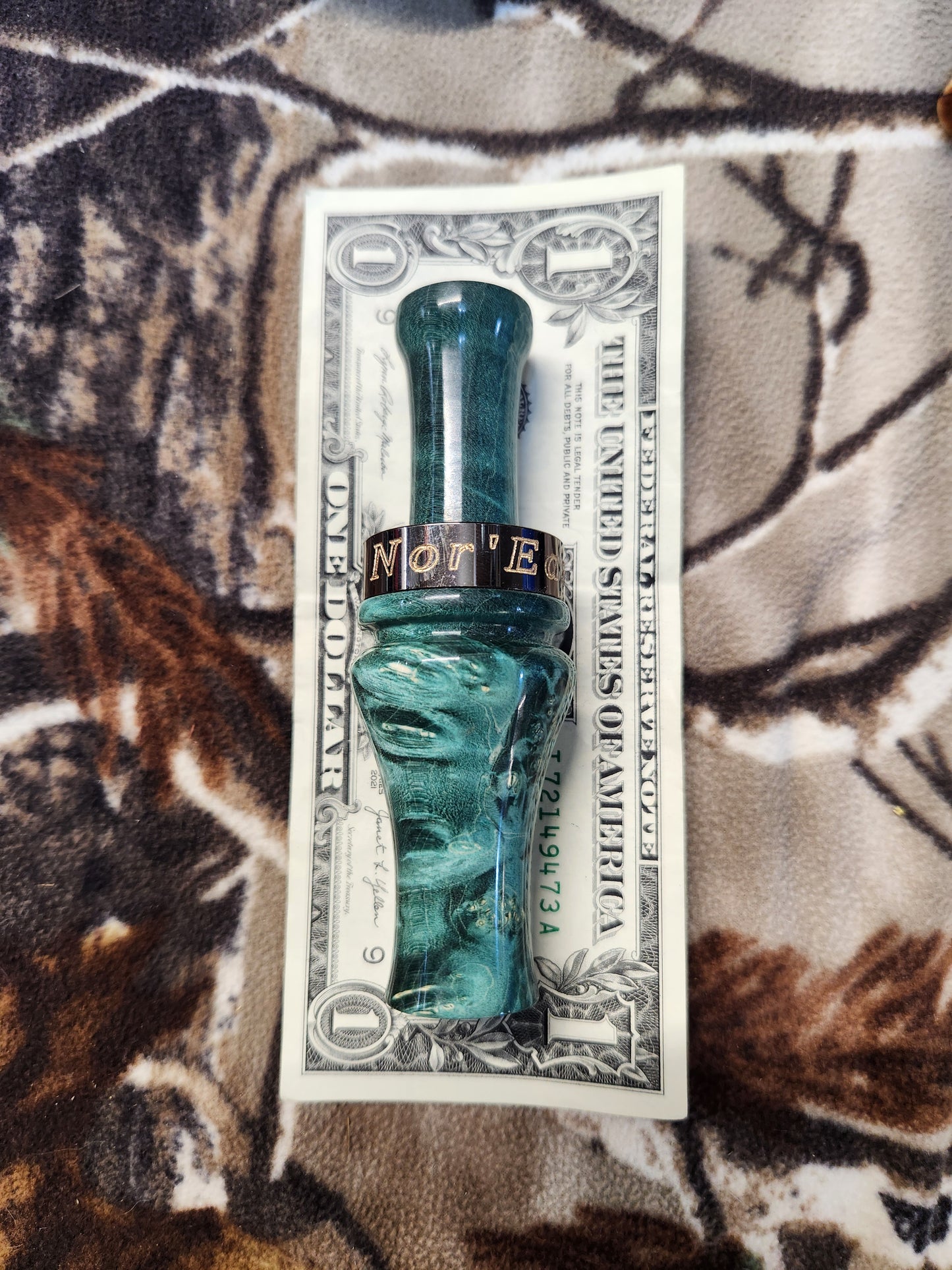 Boxelder burl wood teal and wood duck call