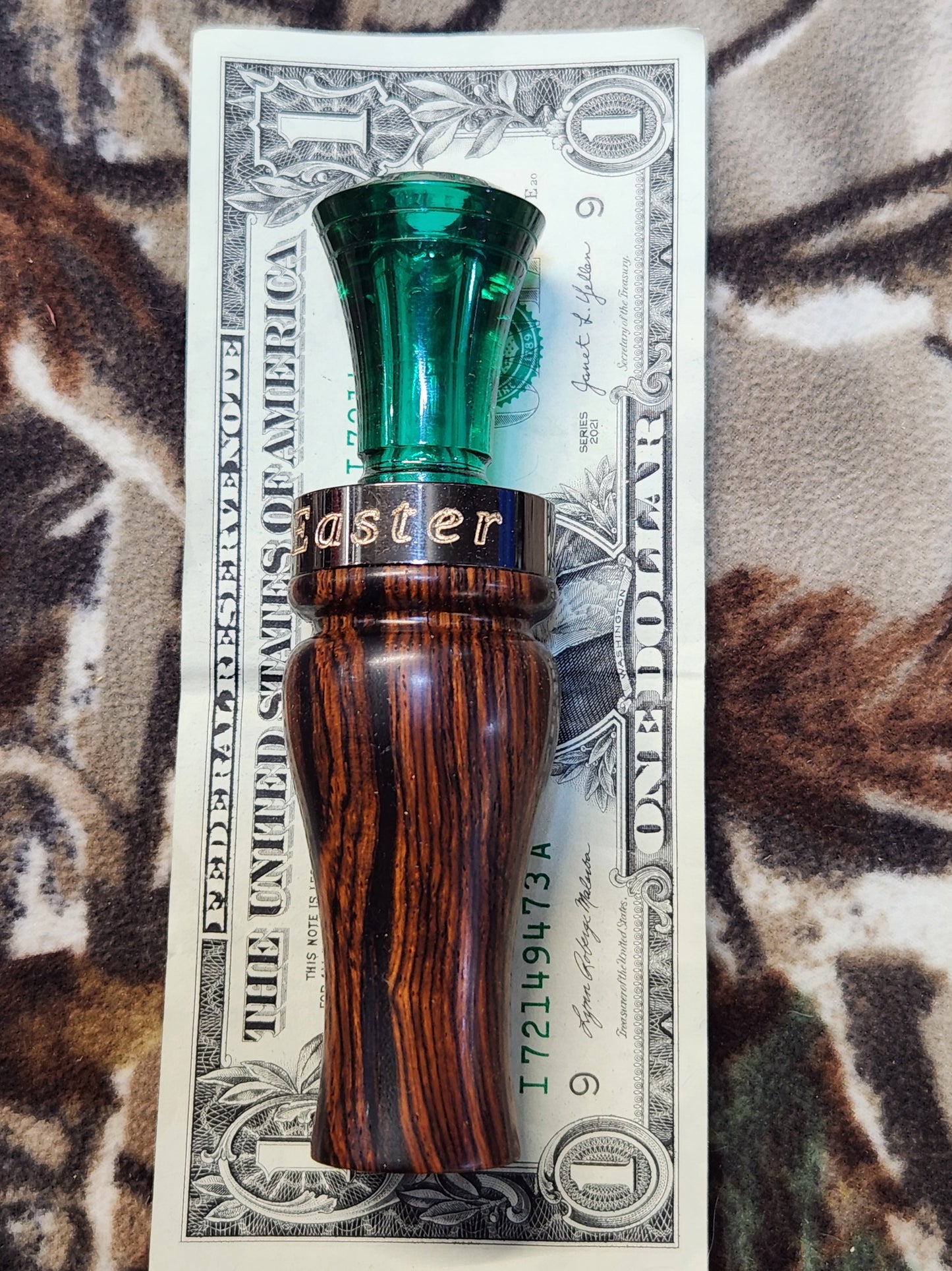 Cocobolo wood double Reed mallard duck call