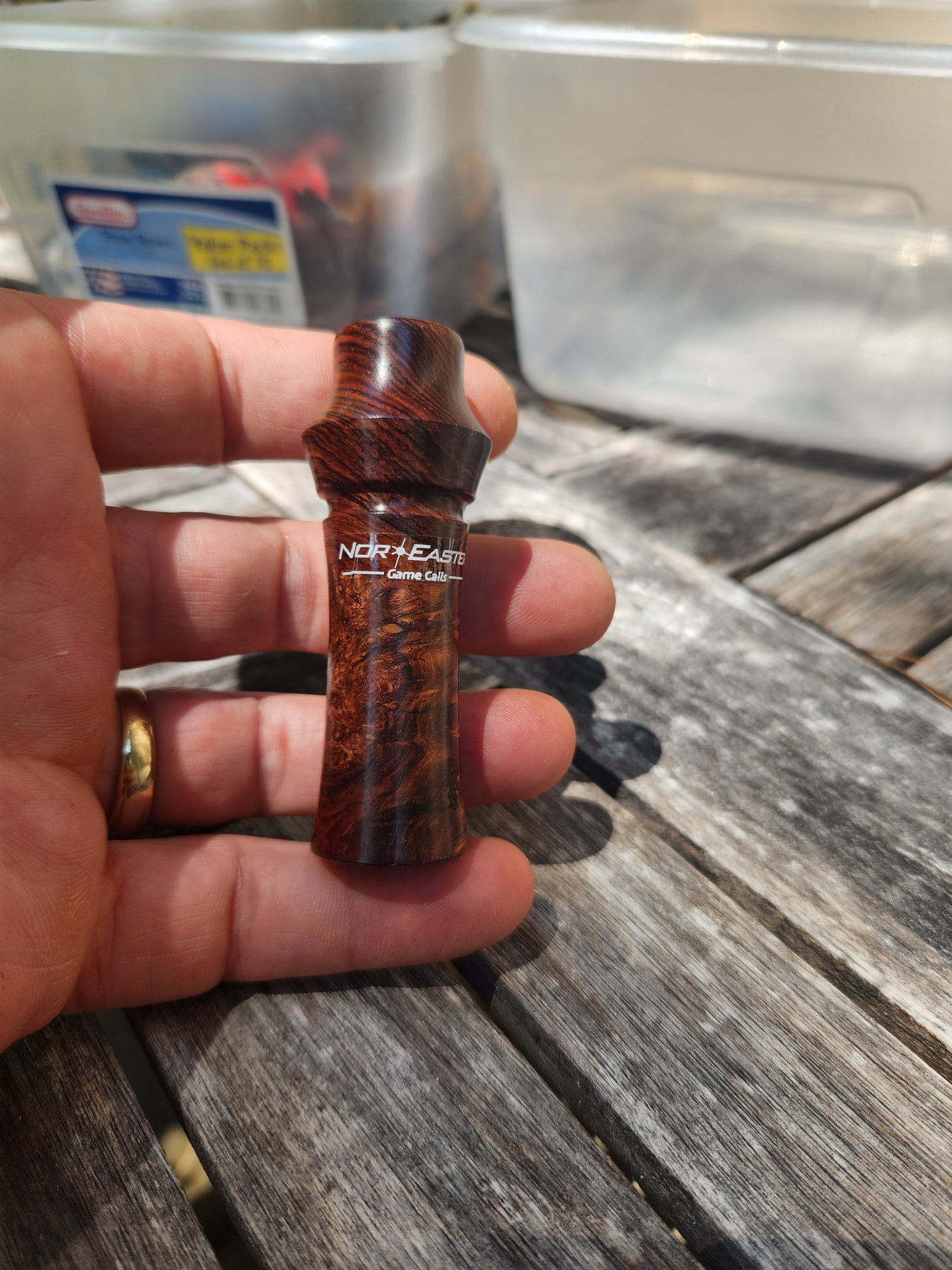 Honduran rose wood burl rabbit distress call