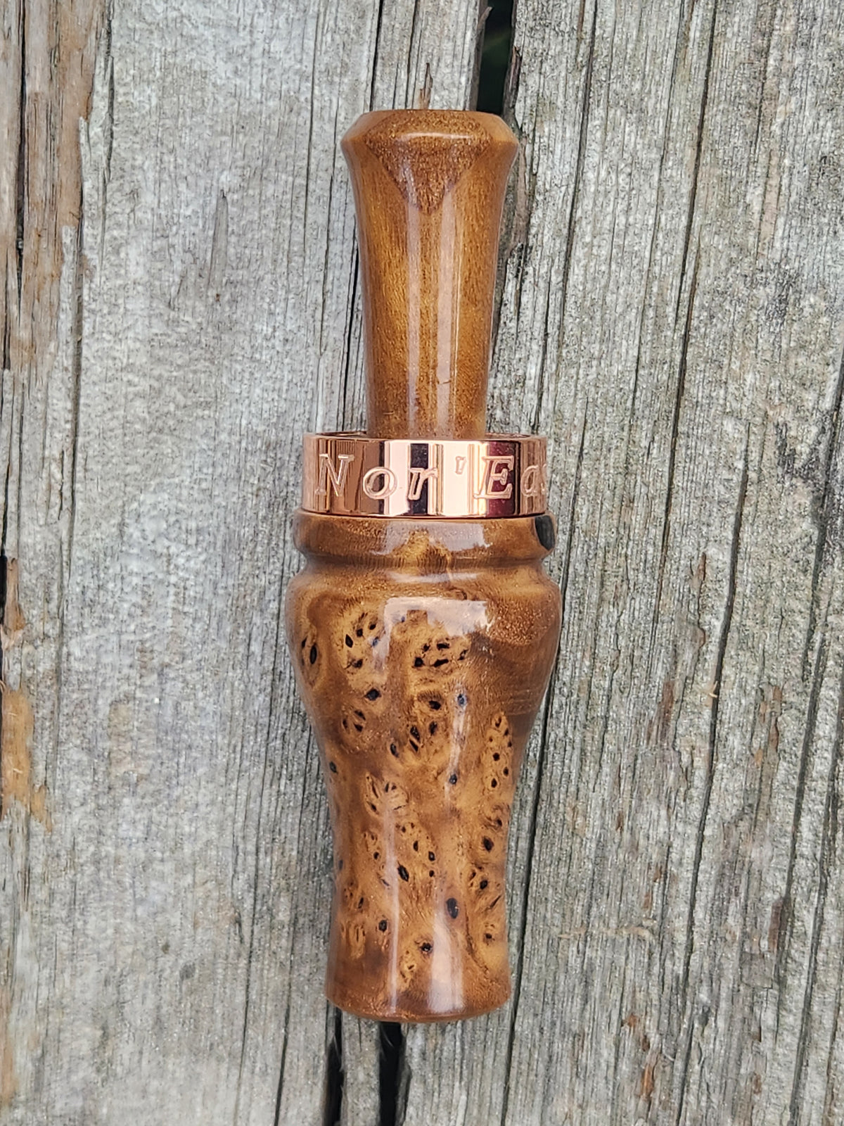 Russian olive burl wood, wood duck call