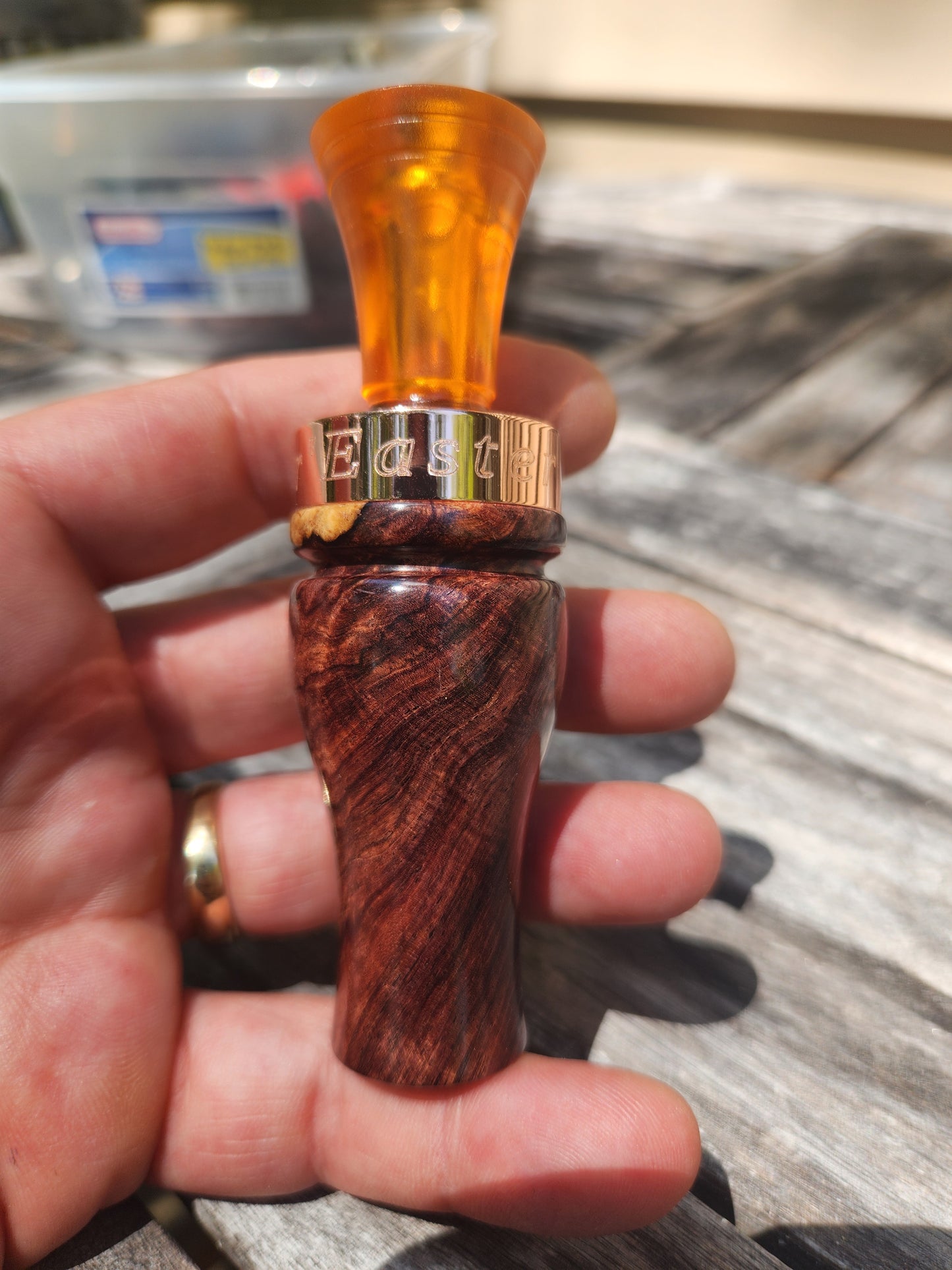 Honduran rose wood double Reed Duck Call