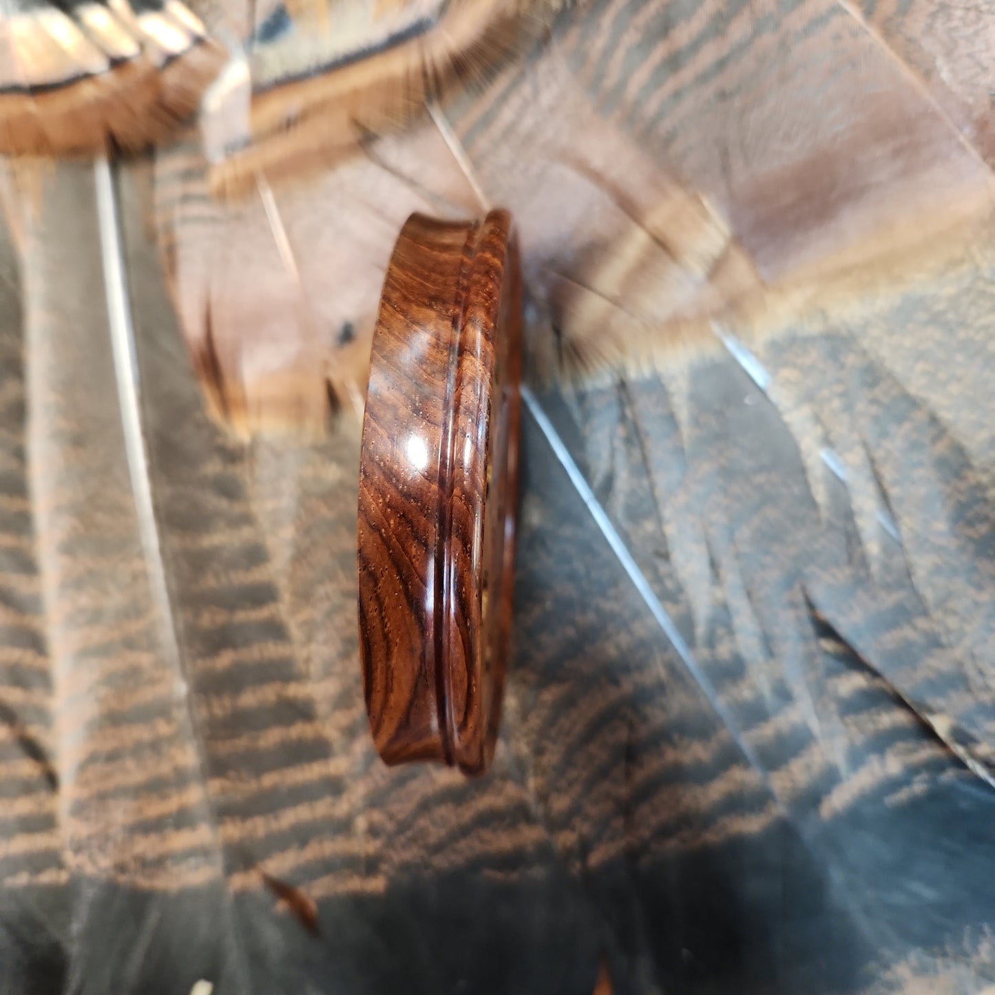 Cocobolo wood brushed copper playing surface glass sound board