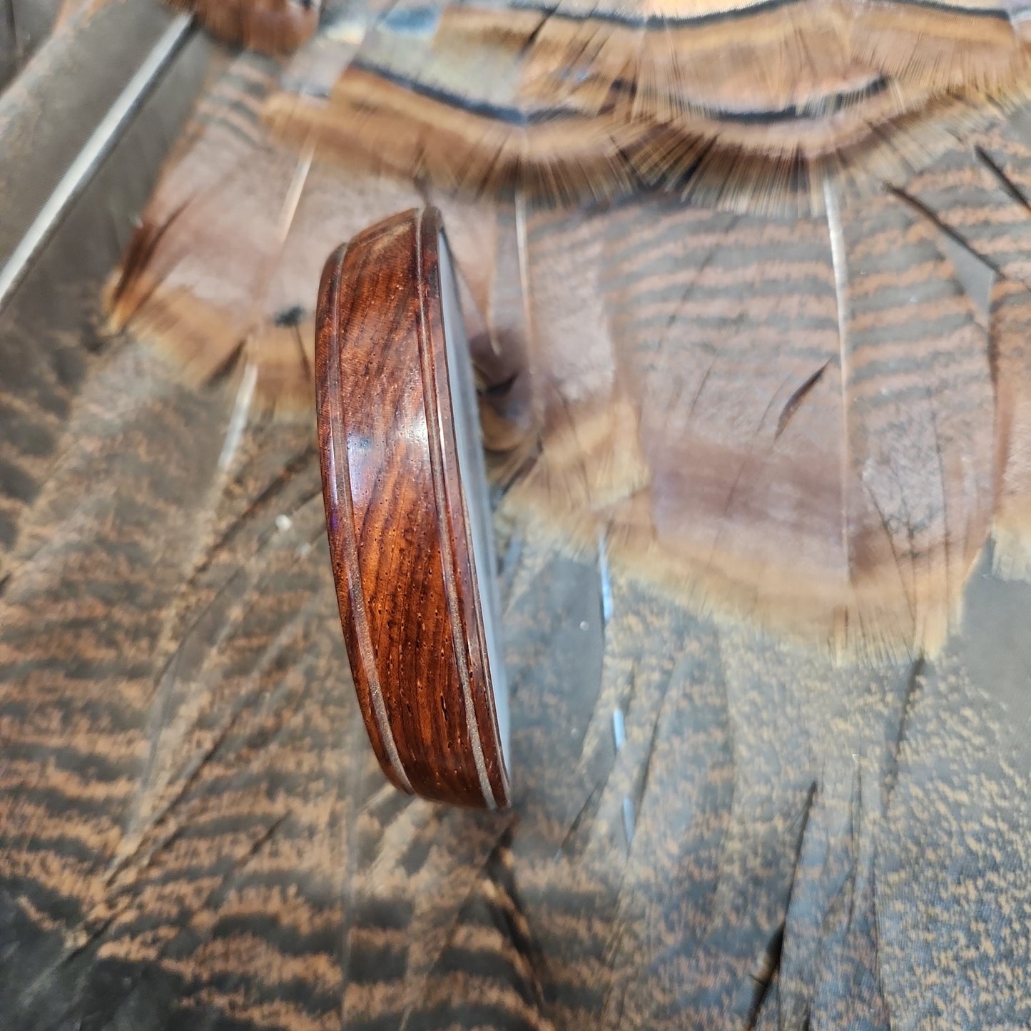 Cocobolo wood burl brushed aluminum playing surface and glass sound board
