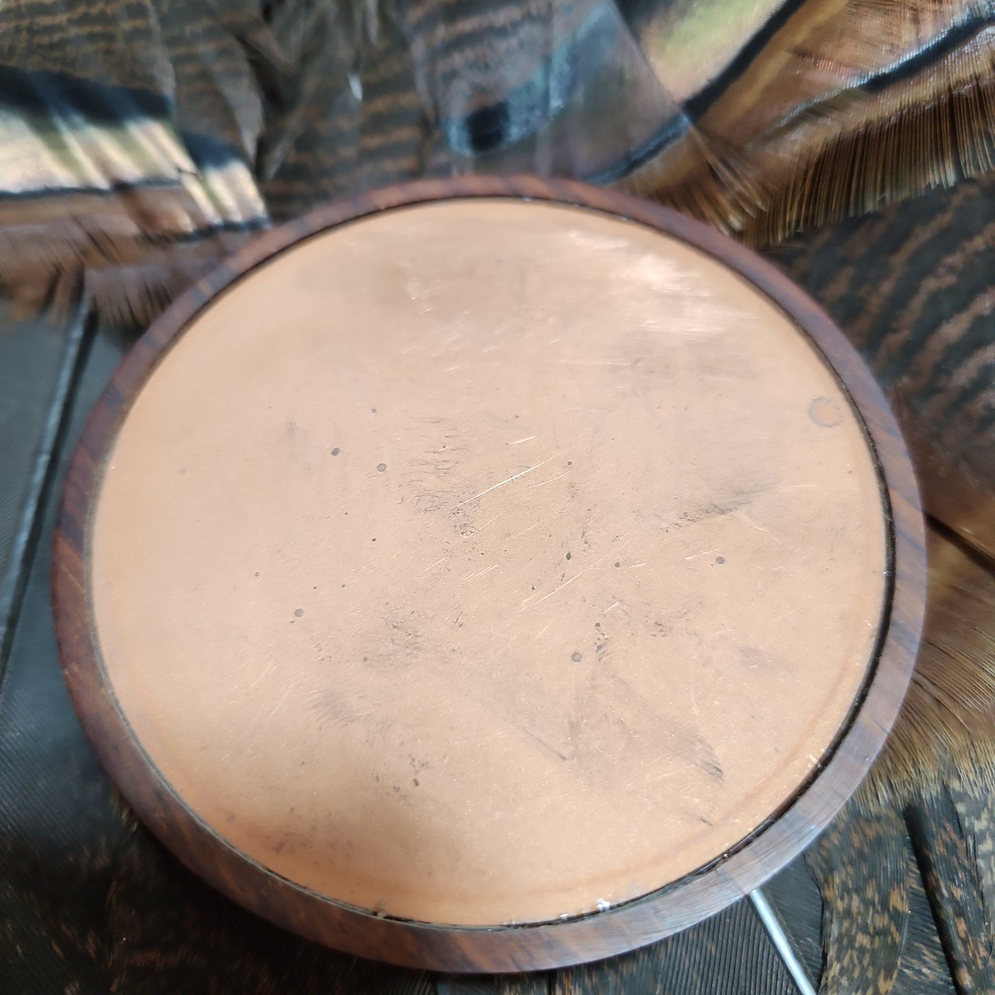 Cocobolo wood blasted copper playing surface 3.75"
