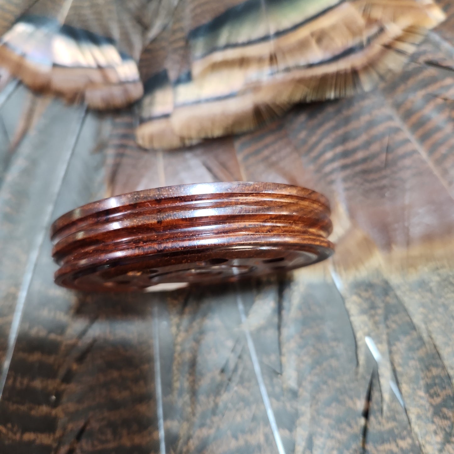Cocobolo wood blasted copper playing surface 3.75"