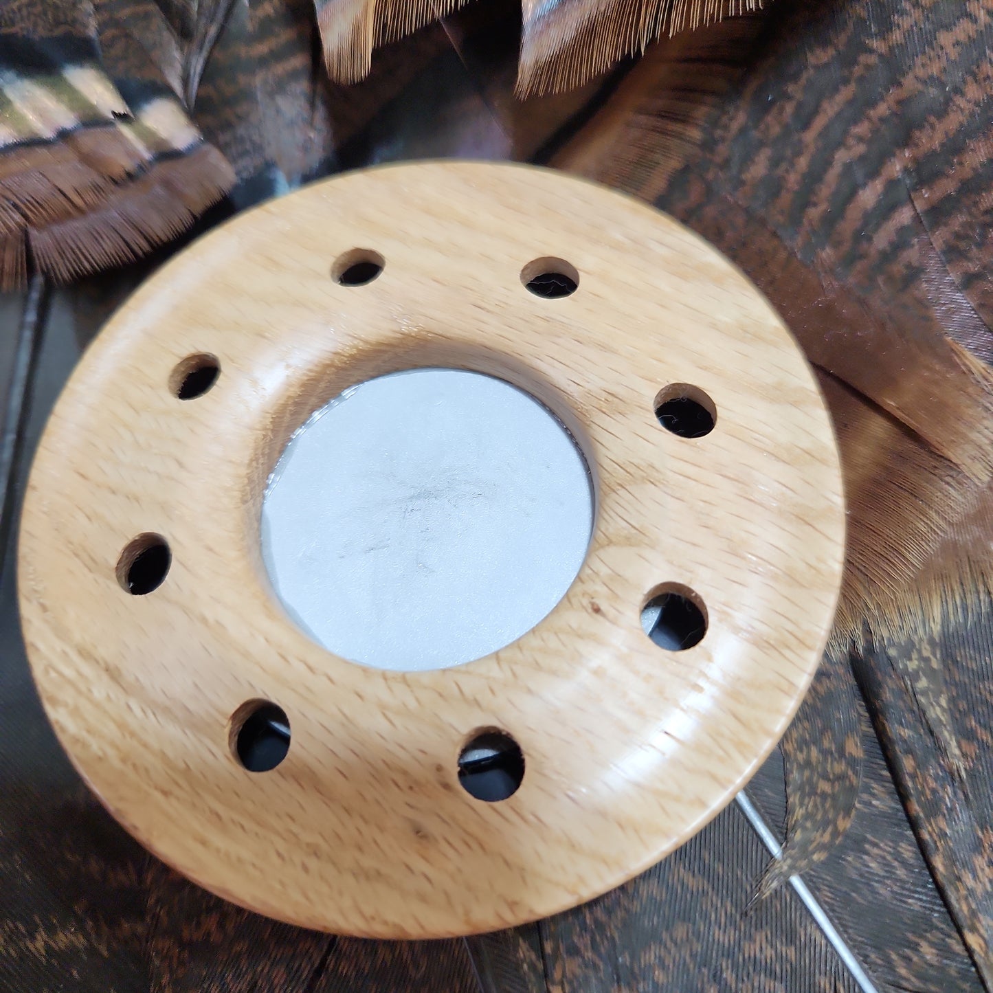 Oak with aluminum playing surface 3.75"