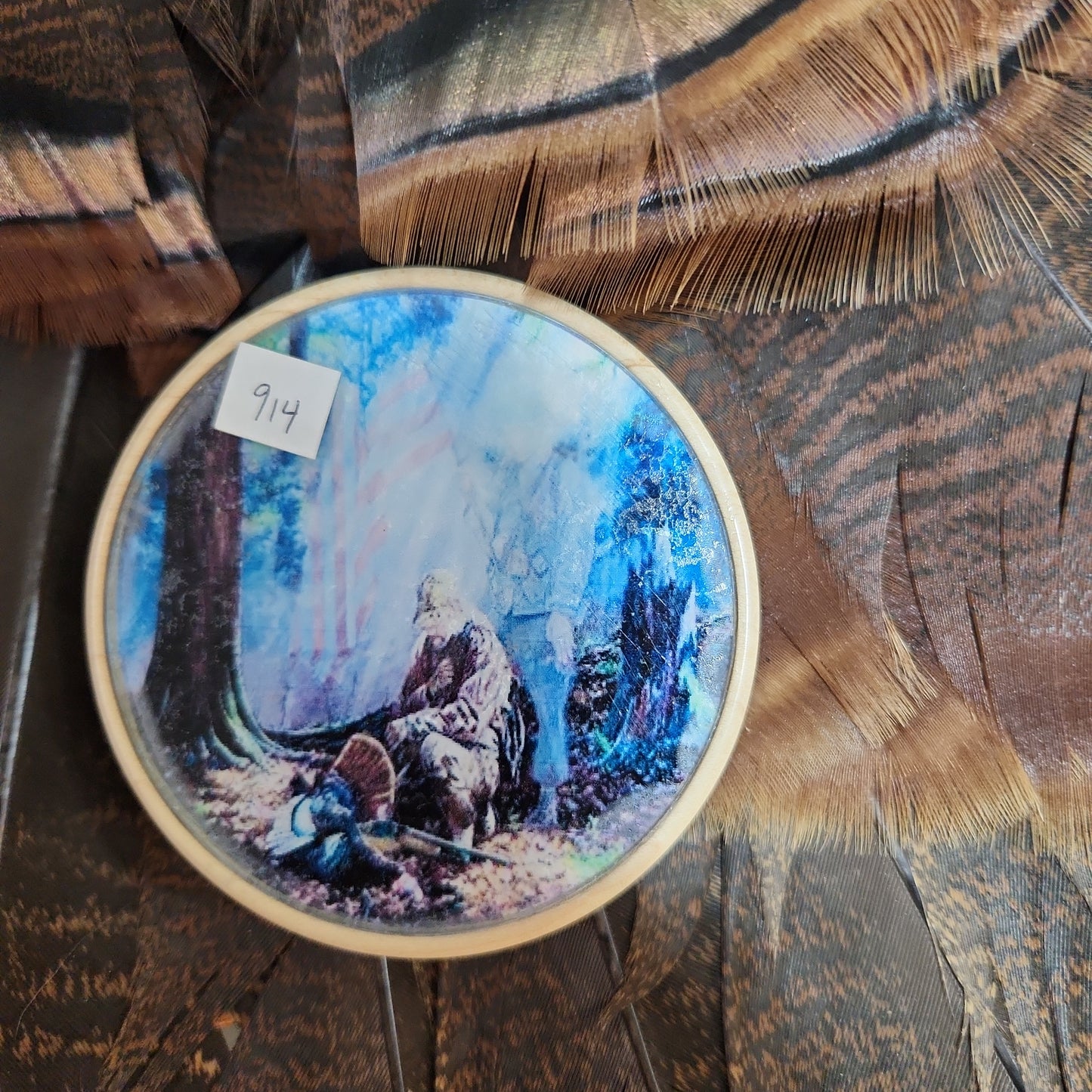 Maple with picture glass playing surface 3.75"