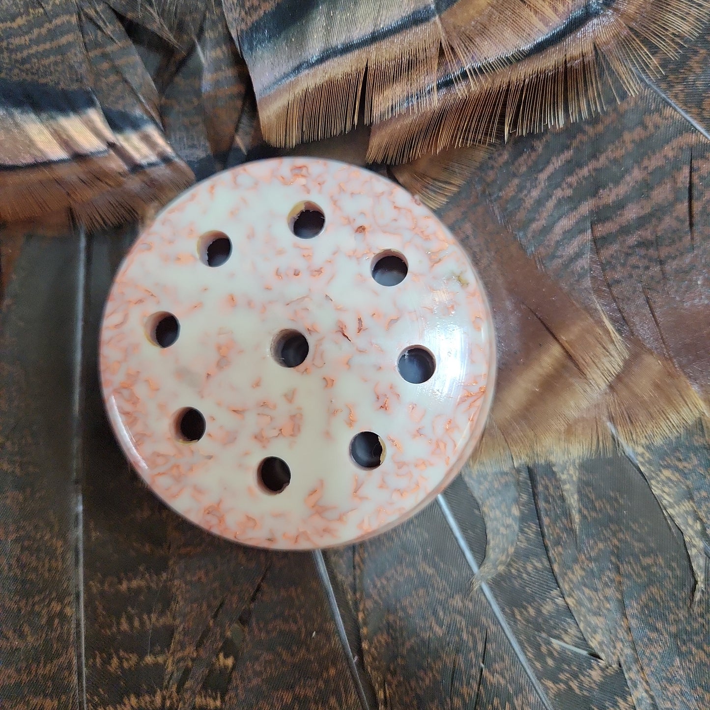 Prospector Series Real Copper Leaf Turkey Pot Call With Matching Copper Striker