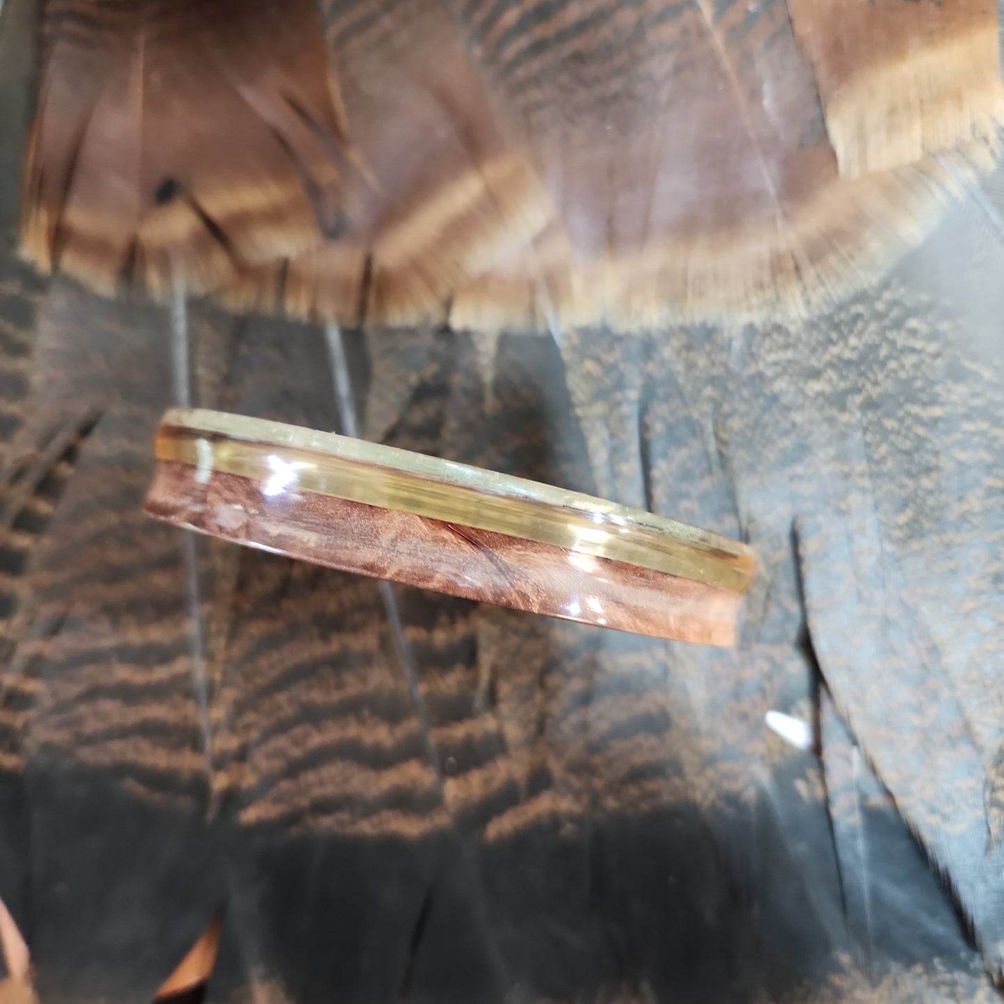 Tylers Australian Red Mallee In Resin Hybrid Thin Series Turkey pot Call with Matching Striker