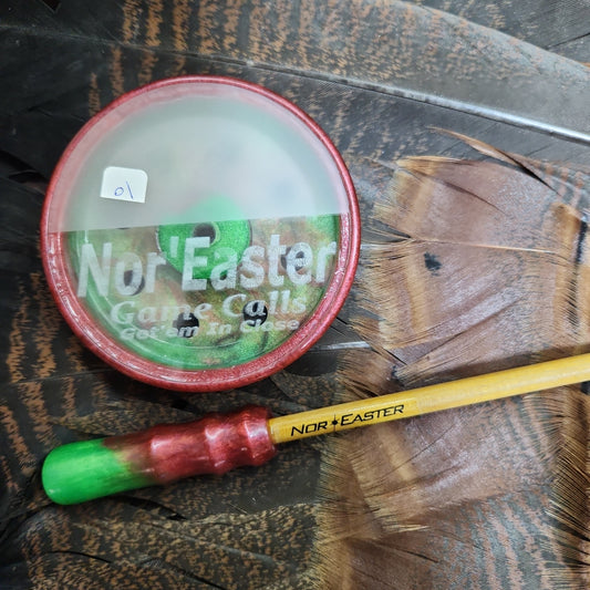 Zombie swirls Turkey Pot Call With Blasted Crystal Surface
