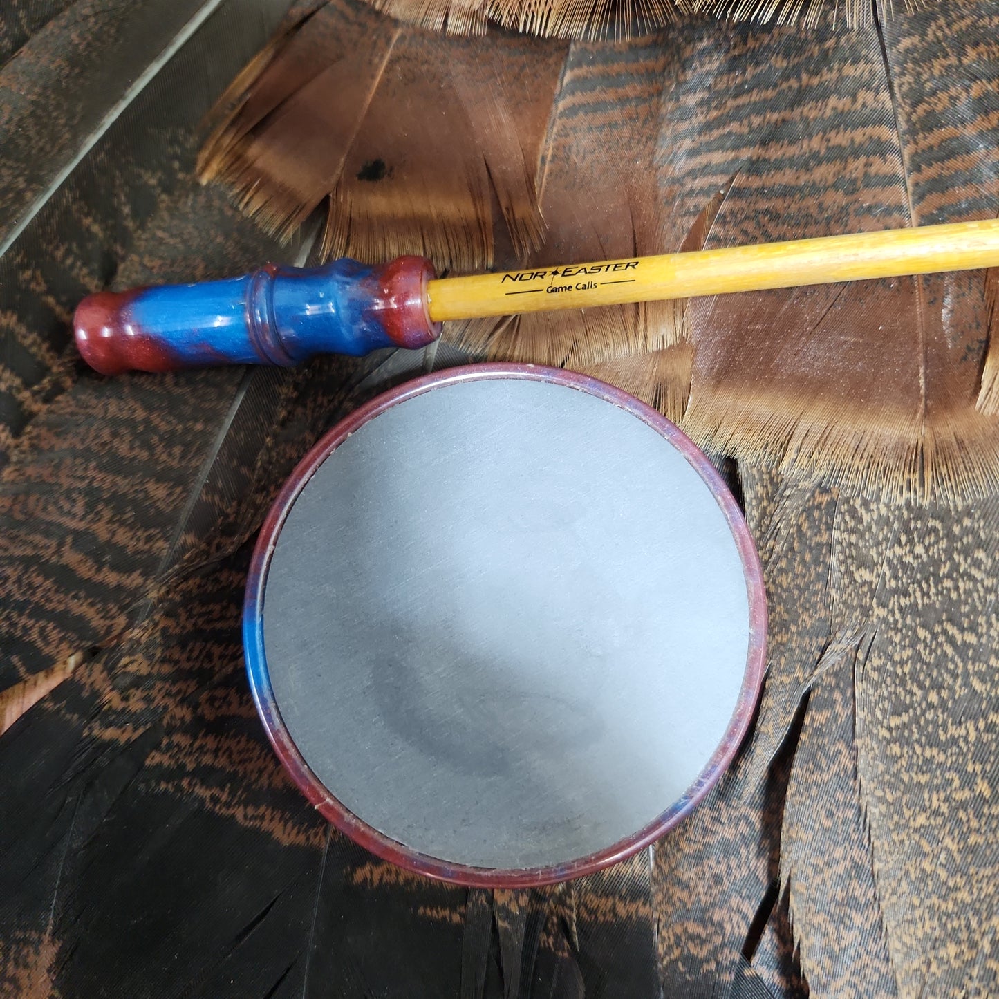 Nor'Easter windbreaker slate top turkey pot call