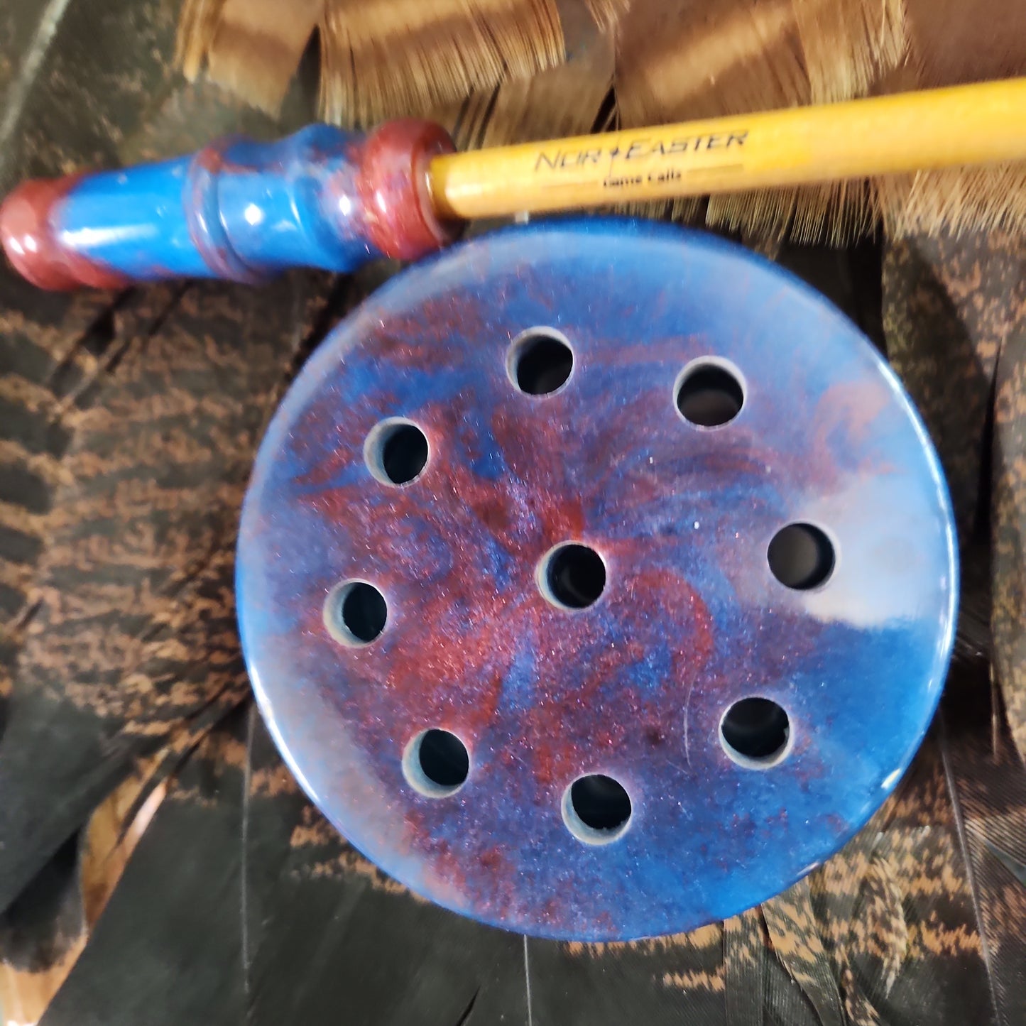 Nor'Easter windbreaker slate top turkey pot call