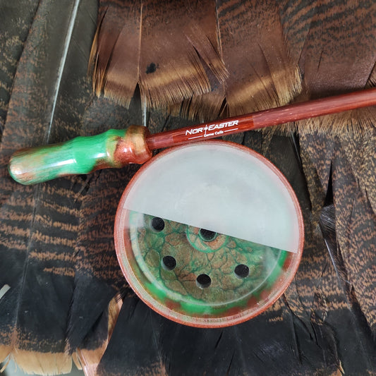 Nor'Easter windbreaker blasted glass turkey pot call