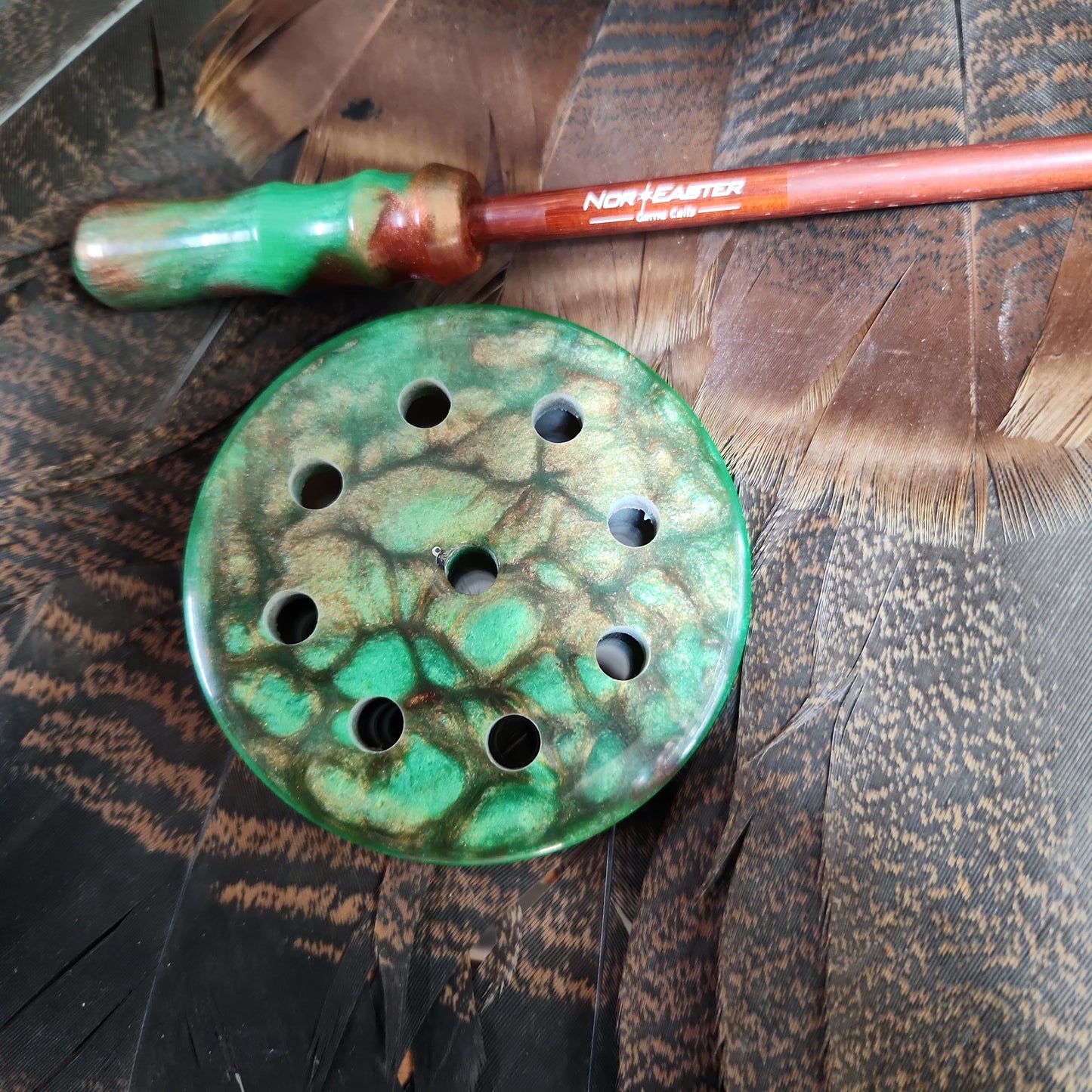 Nor'Easter windbreaker blasted glass turkey pot call
