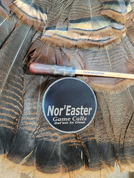 Nor'Easter Red grey windbreaker turkey pot call