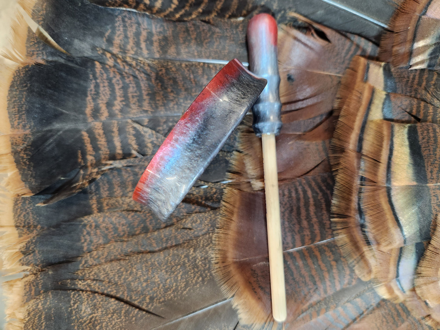 Nor'Easter Red grey windbreaker turkey pot call