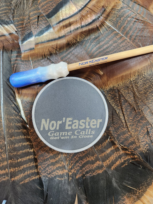 Nor'easter thin series windbreaker blue white turkey pot call
