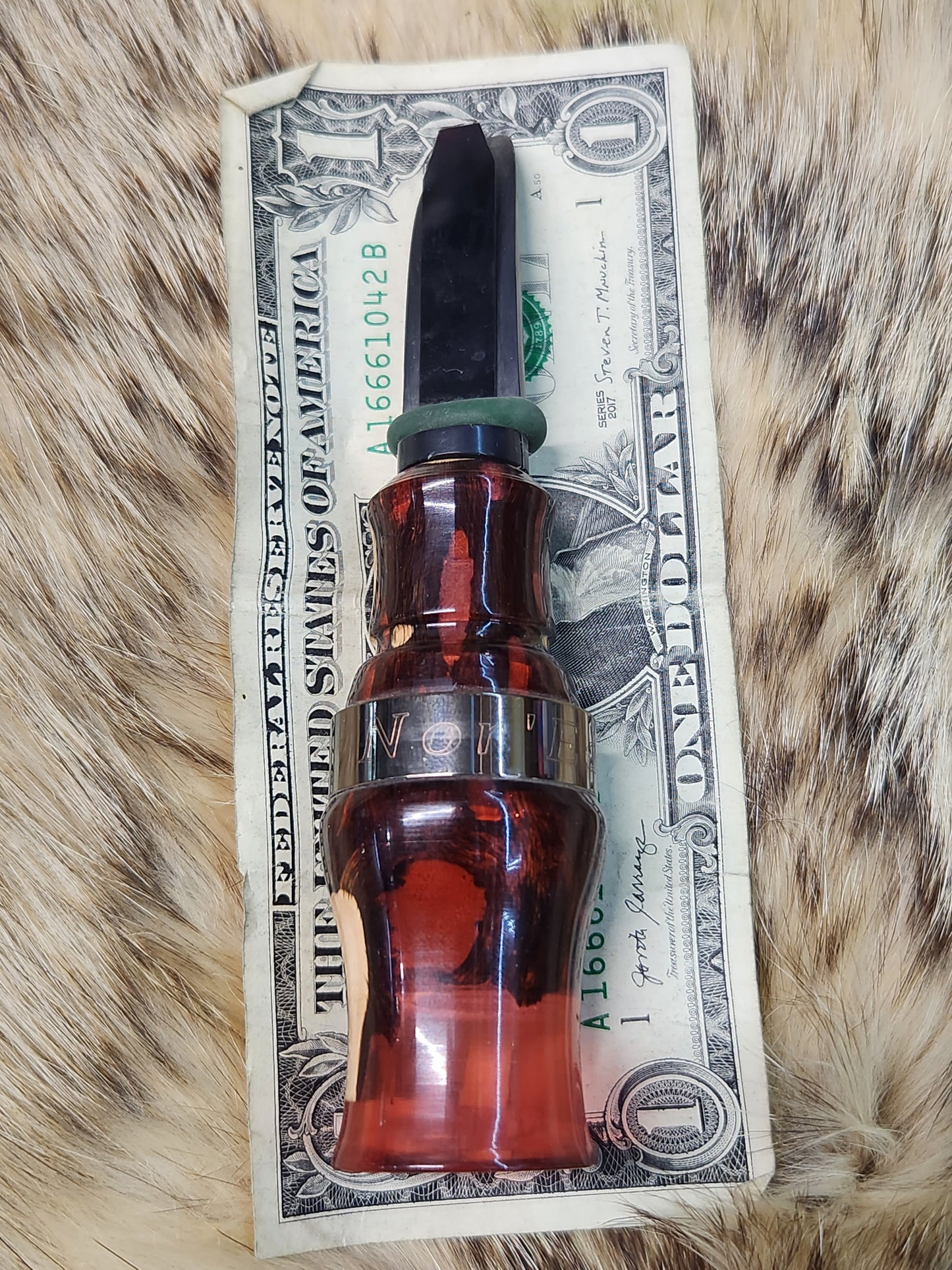 Blood Series Open Reed Coyote Howler In Blood Red Resin