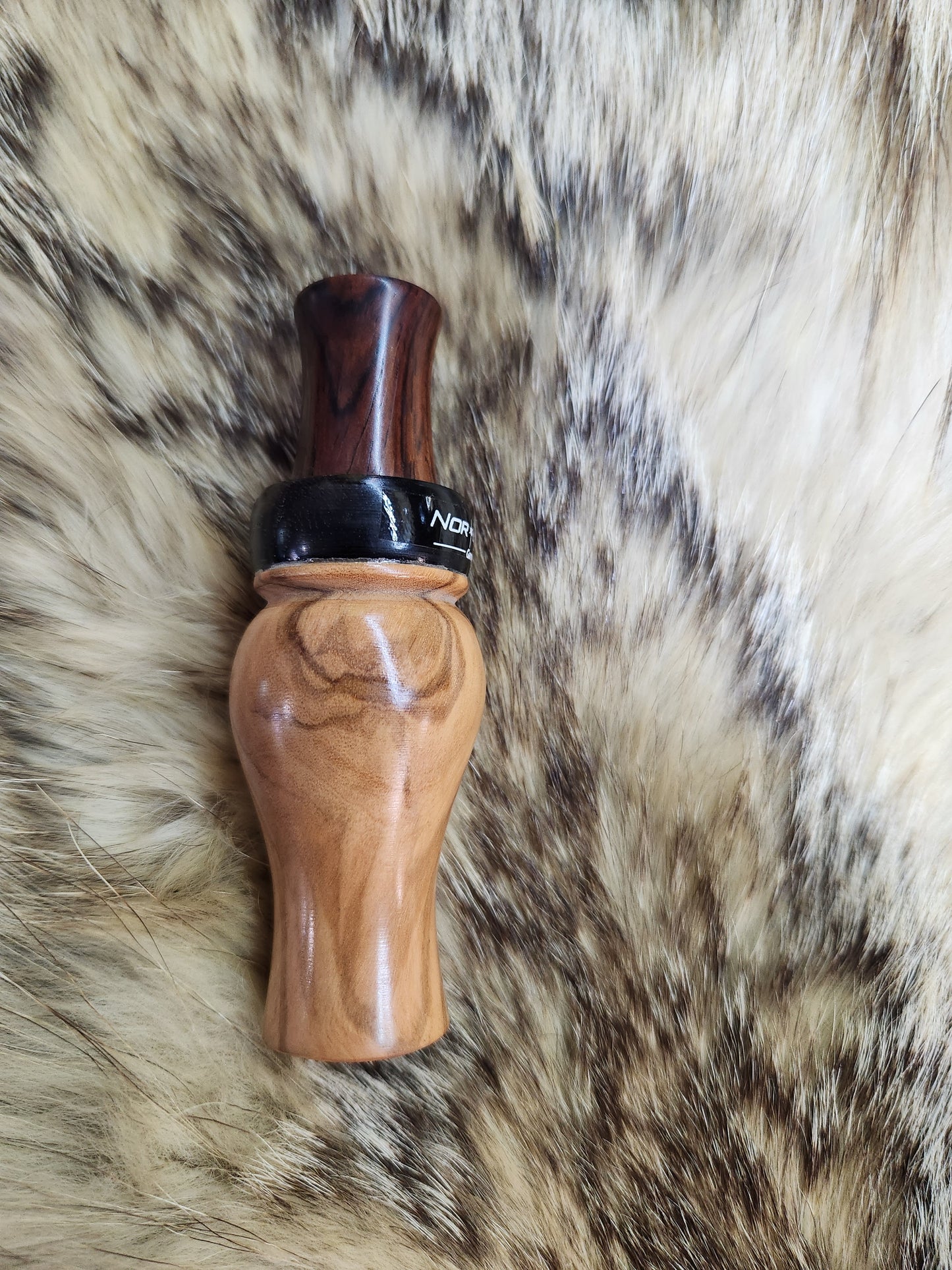 Custom Olive wood with African blackwood band and cocbolo wood single reed tone board