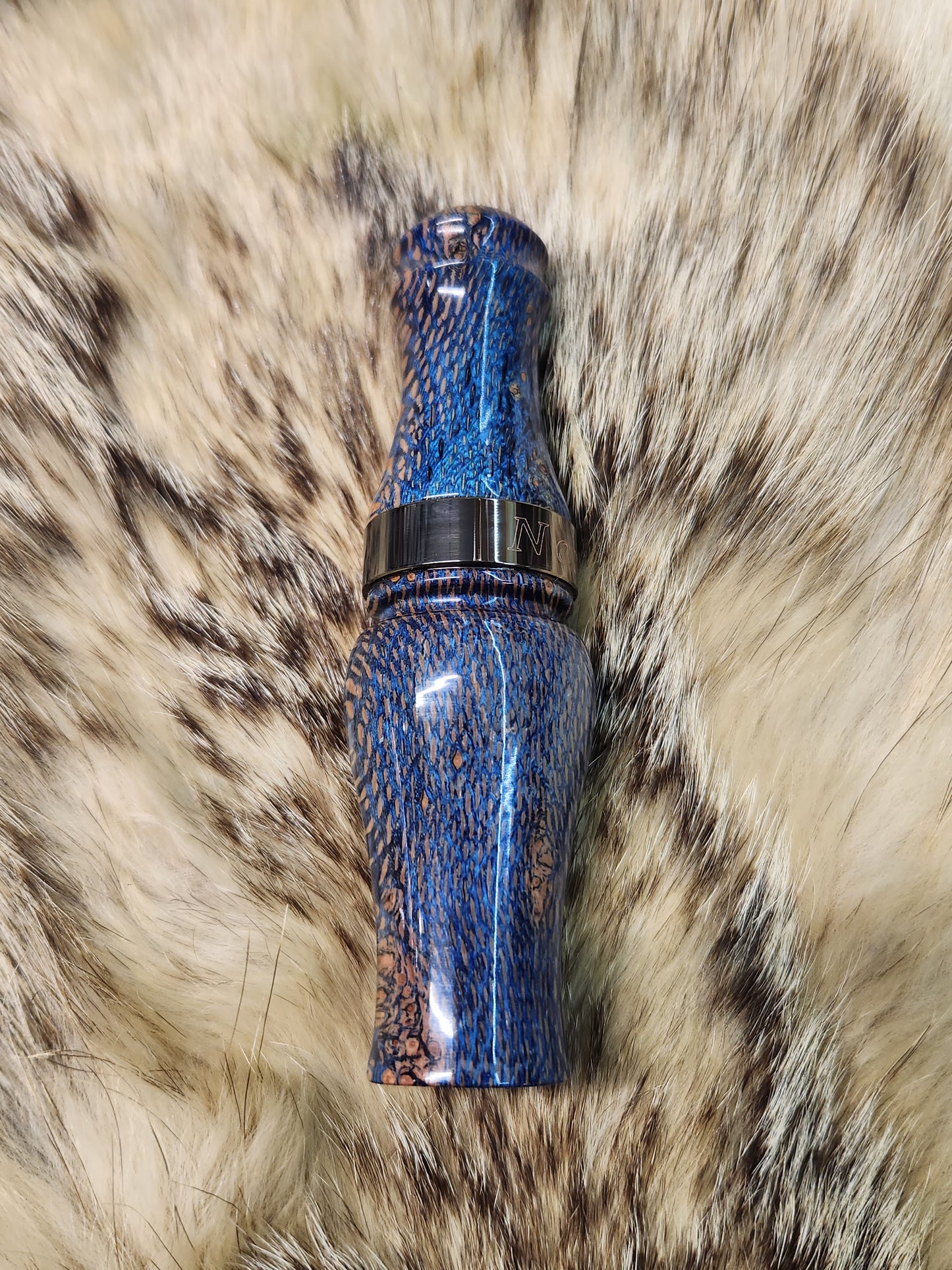 Lepard wood double reed Duck Call