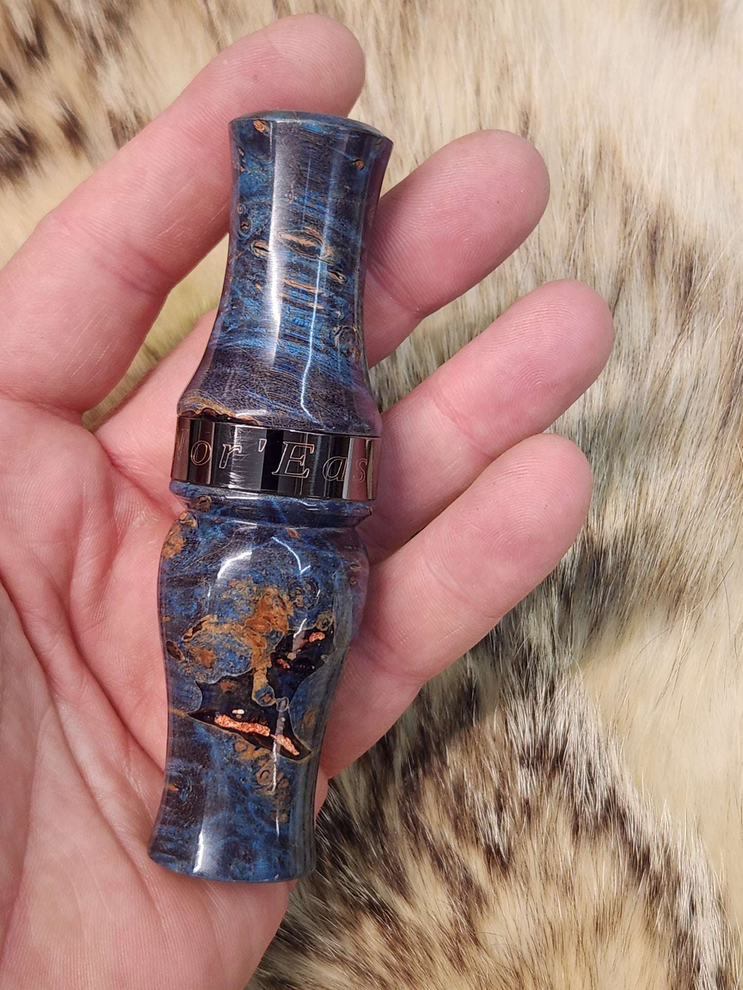 Black ash burl wood Double Reed Duck Call