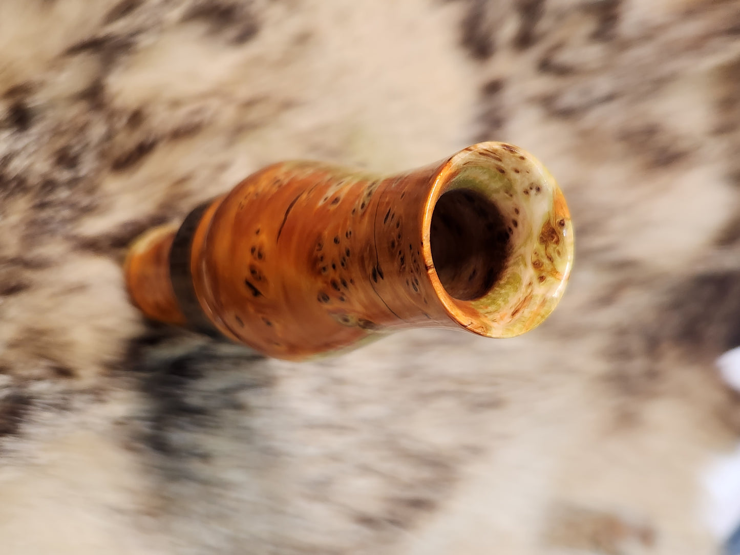 Yellow Cedar Burl Do7ble Reed Duck Call