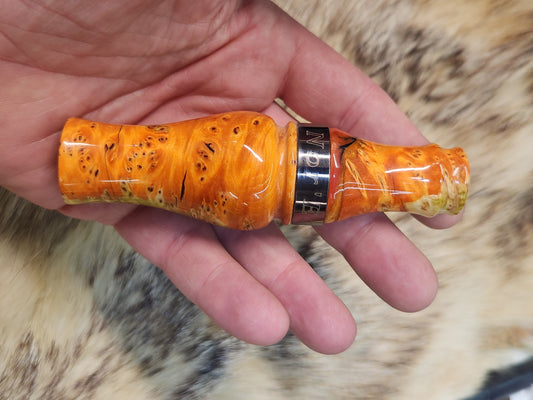 Yellow Cedar Burl Do7ble Reed Duck Call
